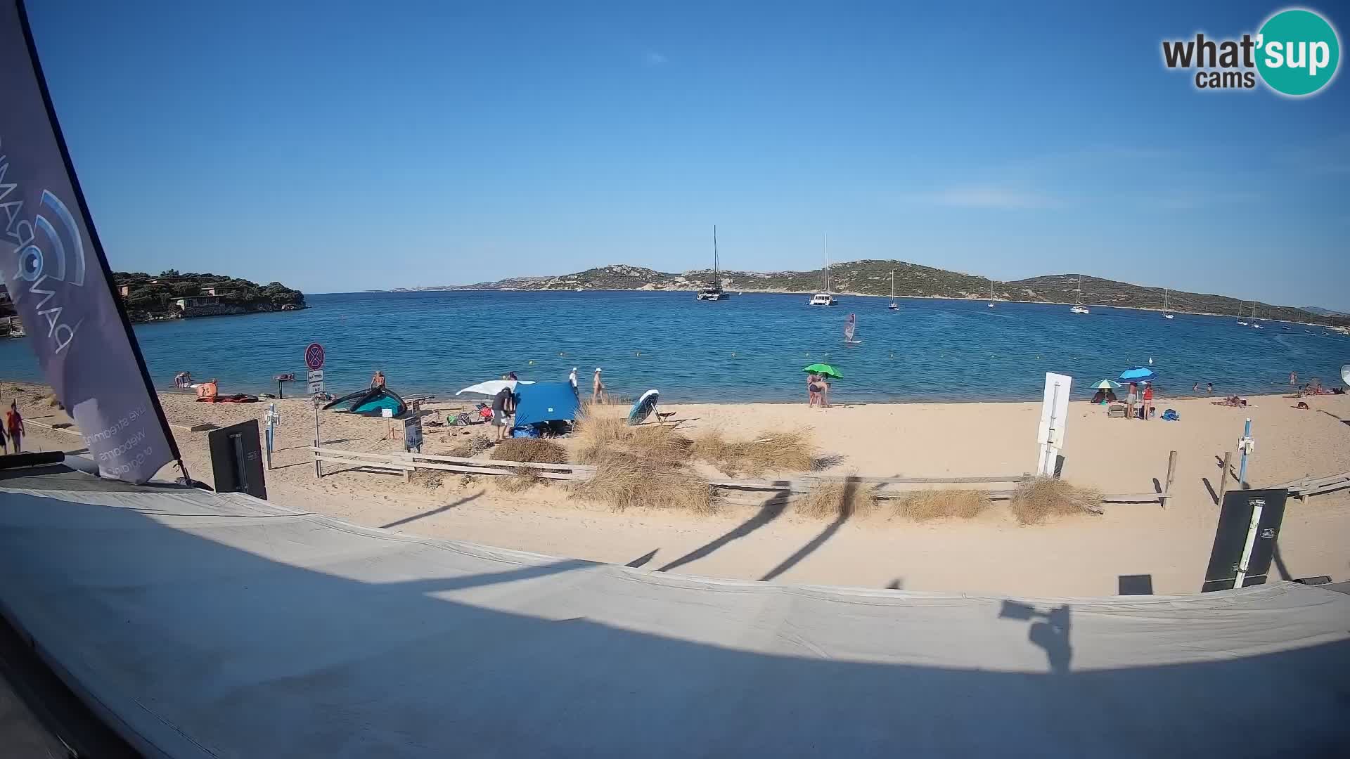 Webcam en direct de planche à voile et de kite surf à Porto Pollo – Sardaigne – Italie