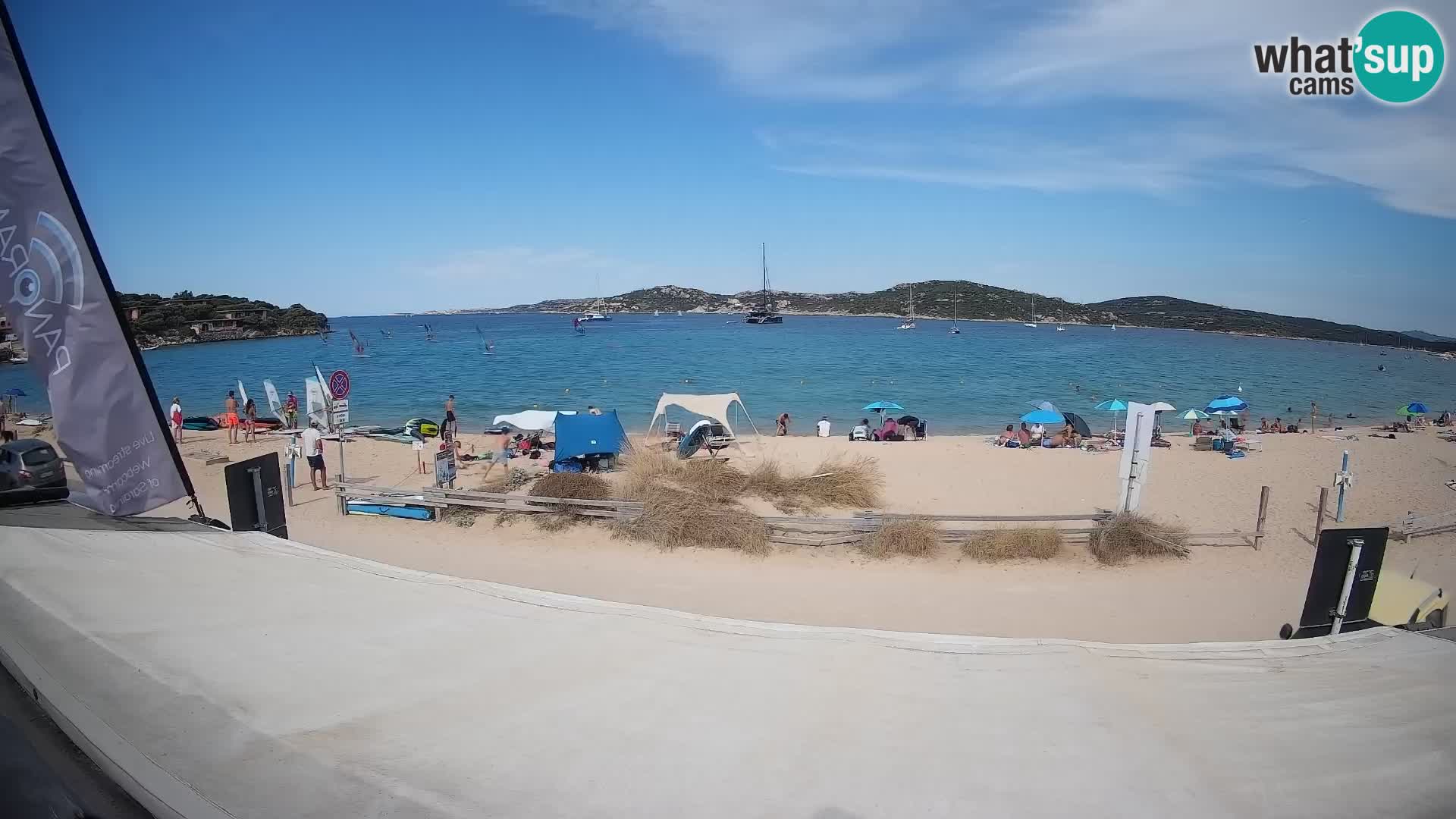 Porto Pollo Windsurfing and Kite surfing live webcam – Sardinia – Italy