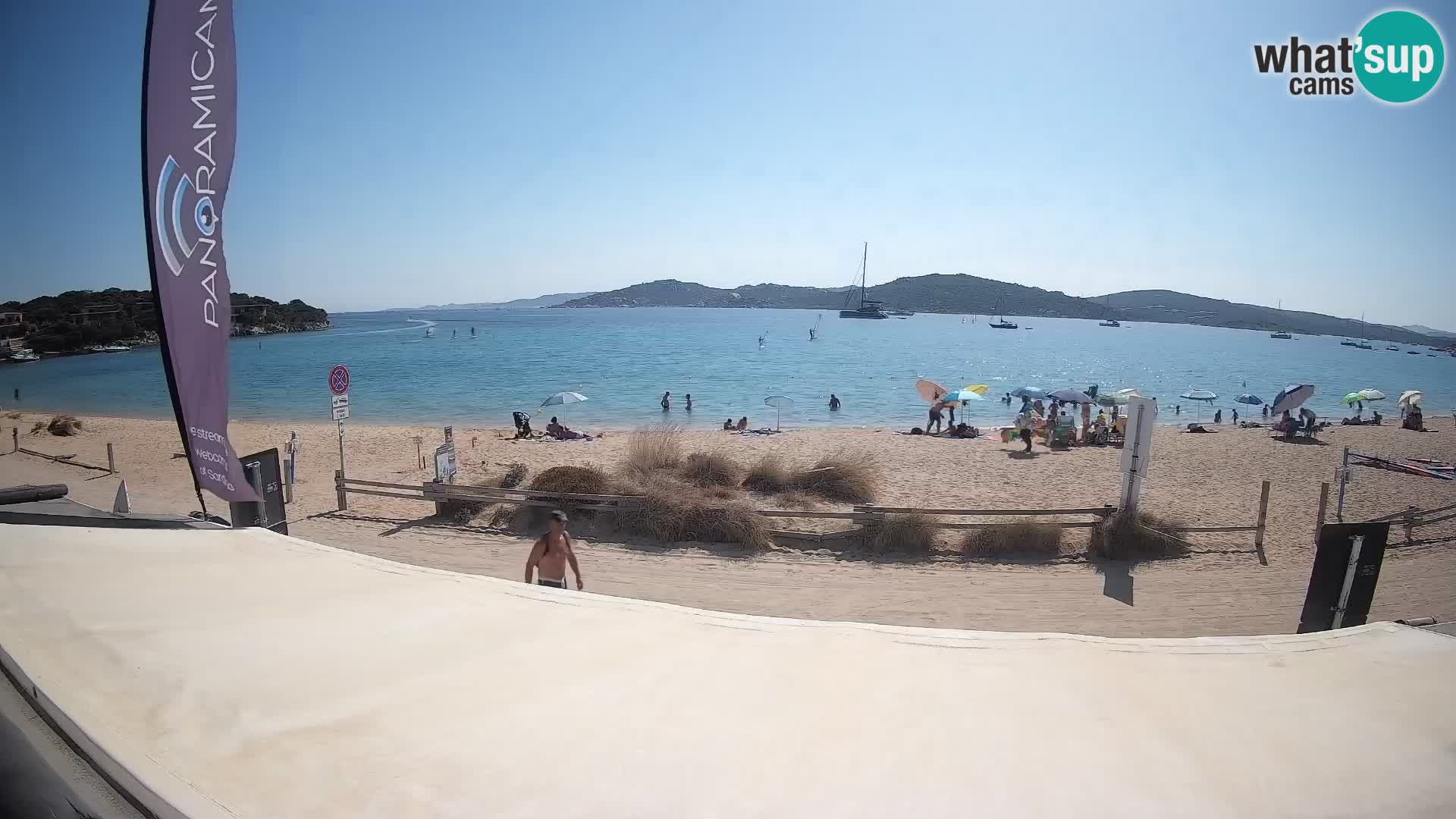 Webcam en direct de planche à voile et de kite surf à Porto Pollo – Sardaigne – Italie