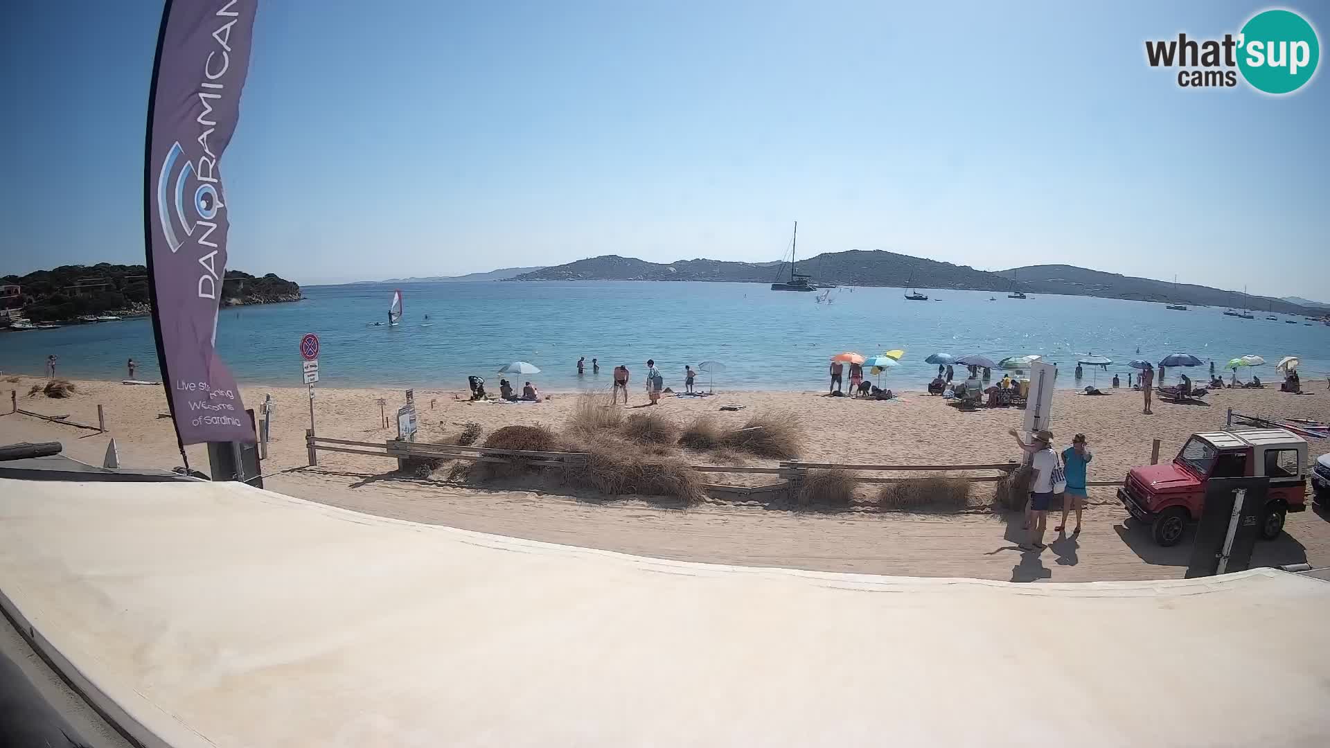 Porto Pollo Windsurfing and Kite surfing live webcam – Sardinia – Italy