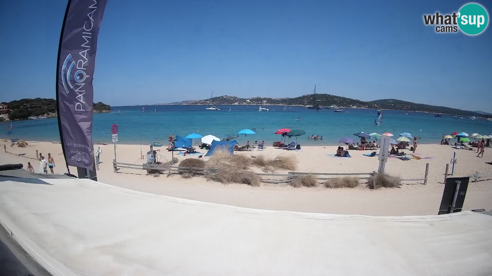 Webcam en direct de planche à voile et de kite surf à Porto Pollo – Sardaigne – Italie