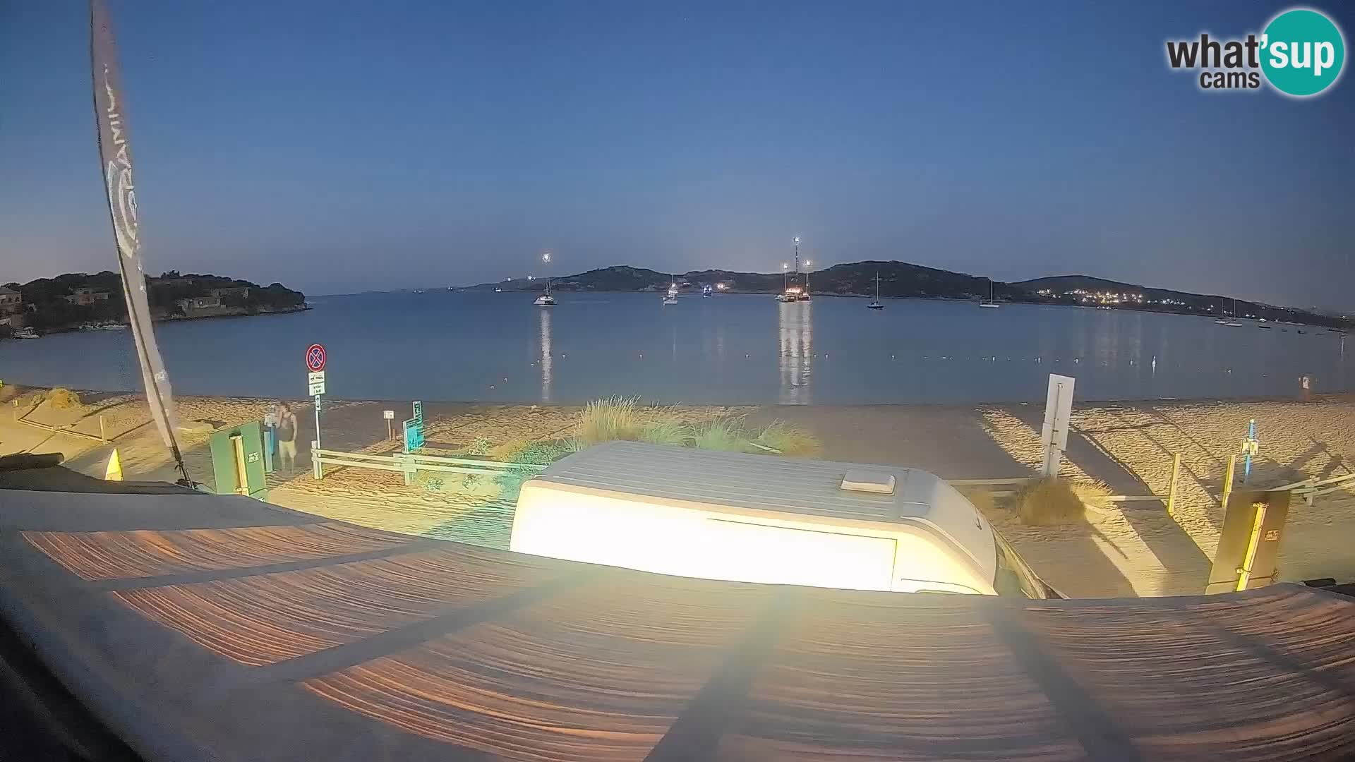 Webcam en direct de planche à voile et de kite surf à Porto Pollo – Sardaigne – Italie