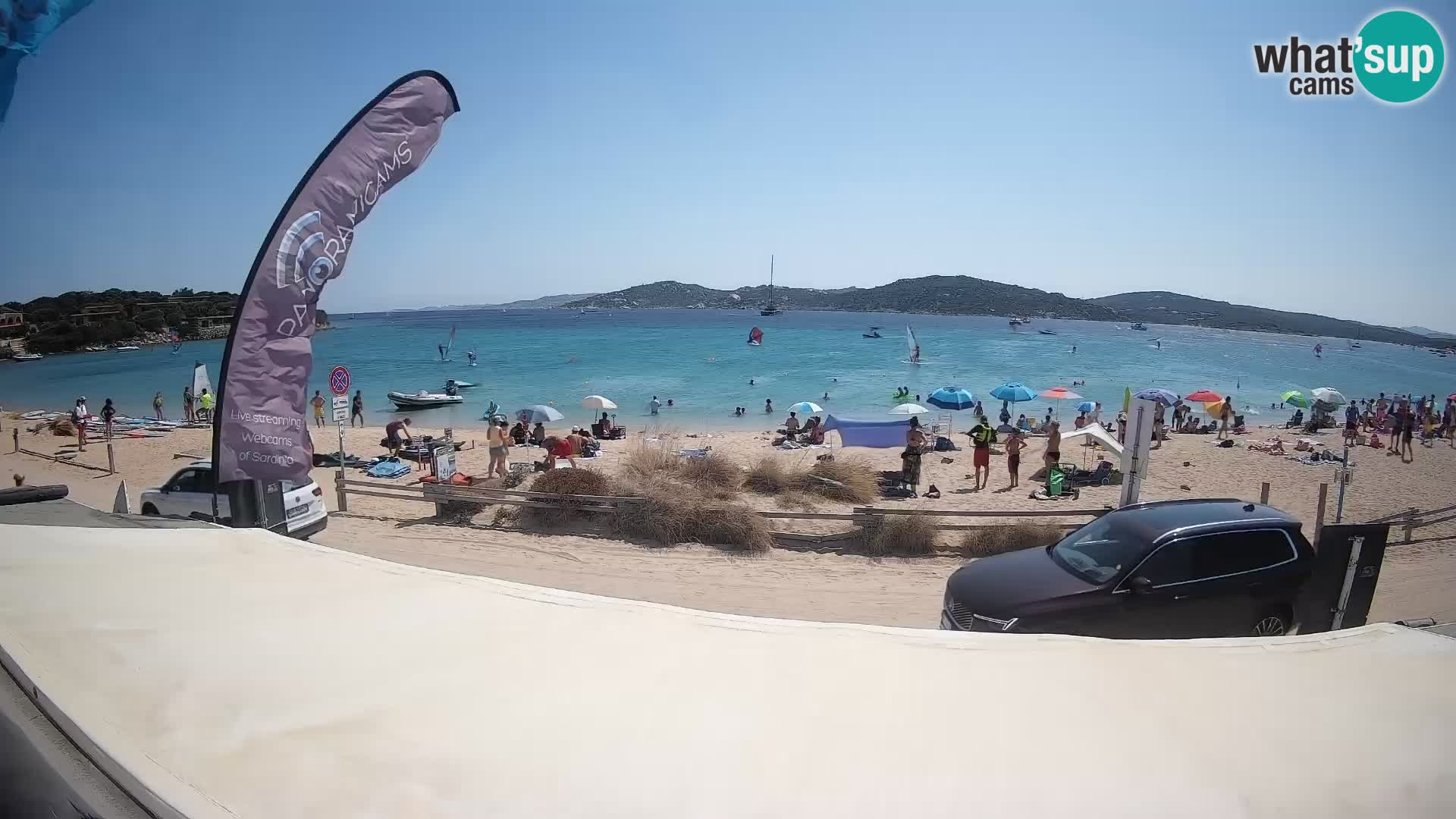 Porto Pollo Windsurfing and Kite surfing live webcam – Sardinia – Italy