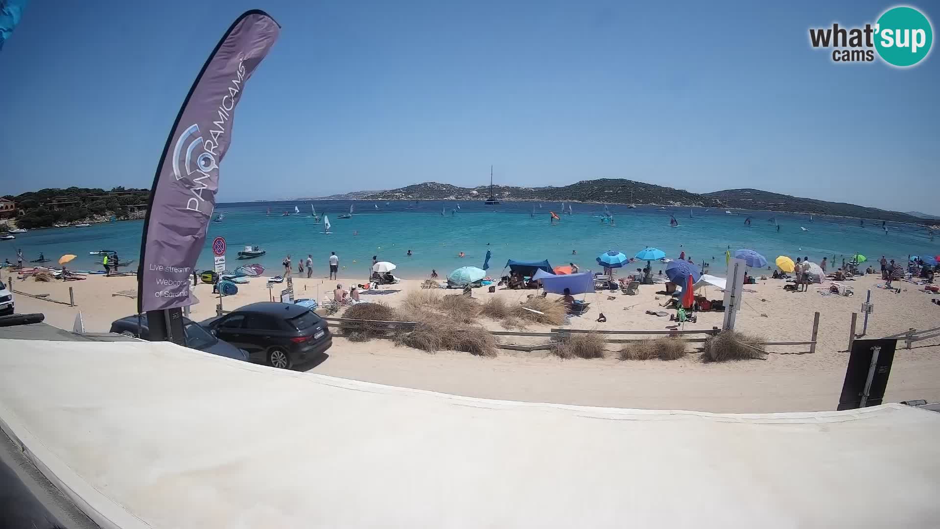 Porto Pollo Windsurfing and Kite surfing live webcam – Sardinia – Italy