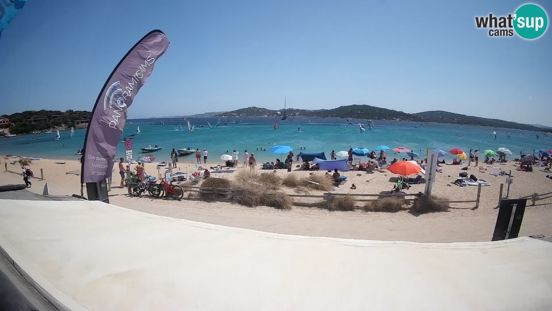 Webcam en direct de planche à voile et de kite surf à Porto Pollo – Sardaigne – Italie