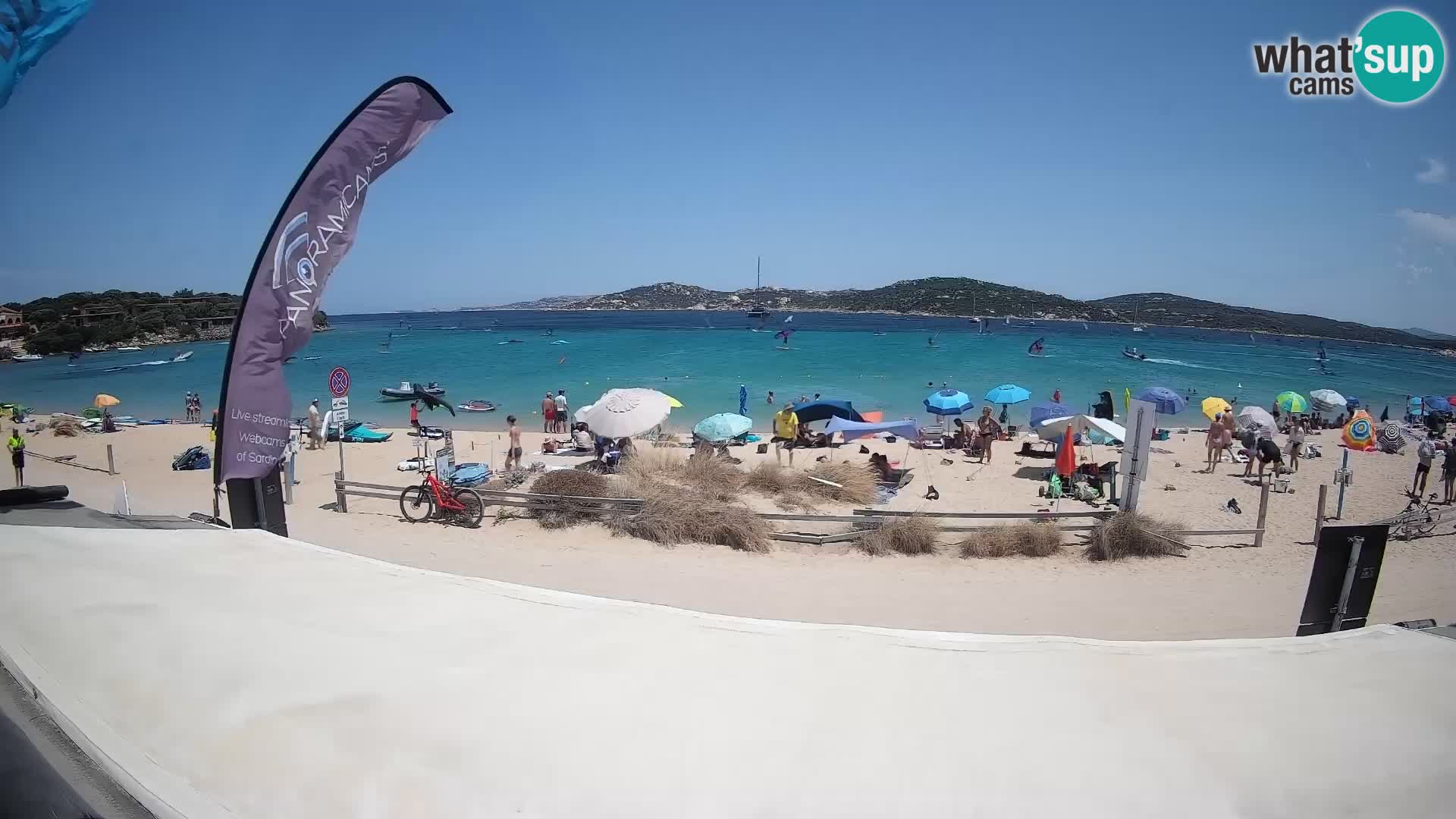 Webcam en direct de planche à voile et de kite surf à Porto Pollo – Sardaigne – Italie