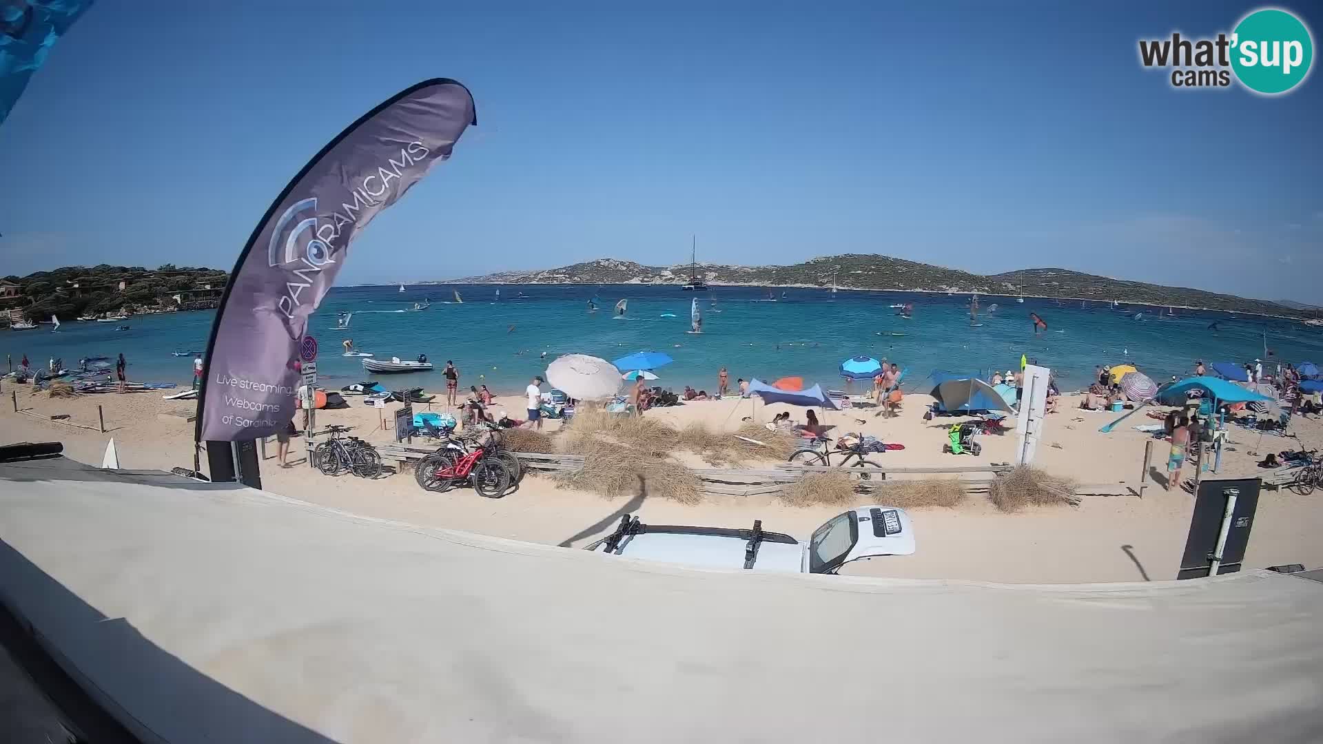 Porto Pollo Windsurfing and Kite surfing live webcam – Sardinia – Italy