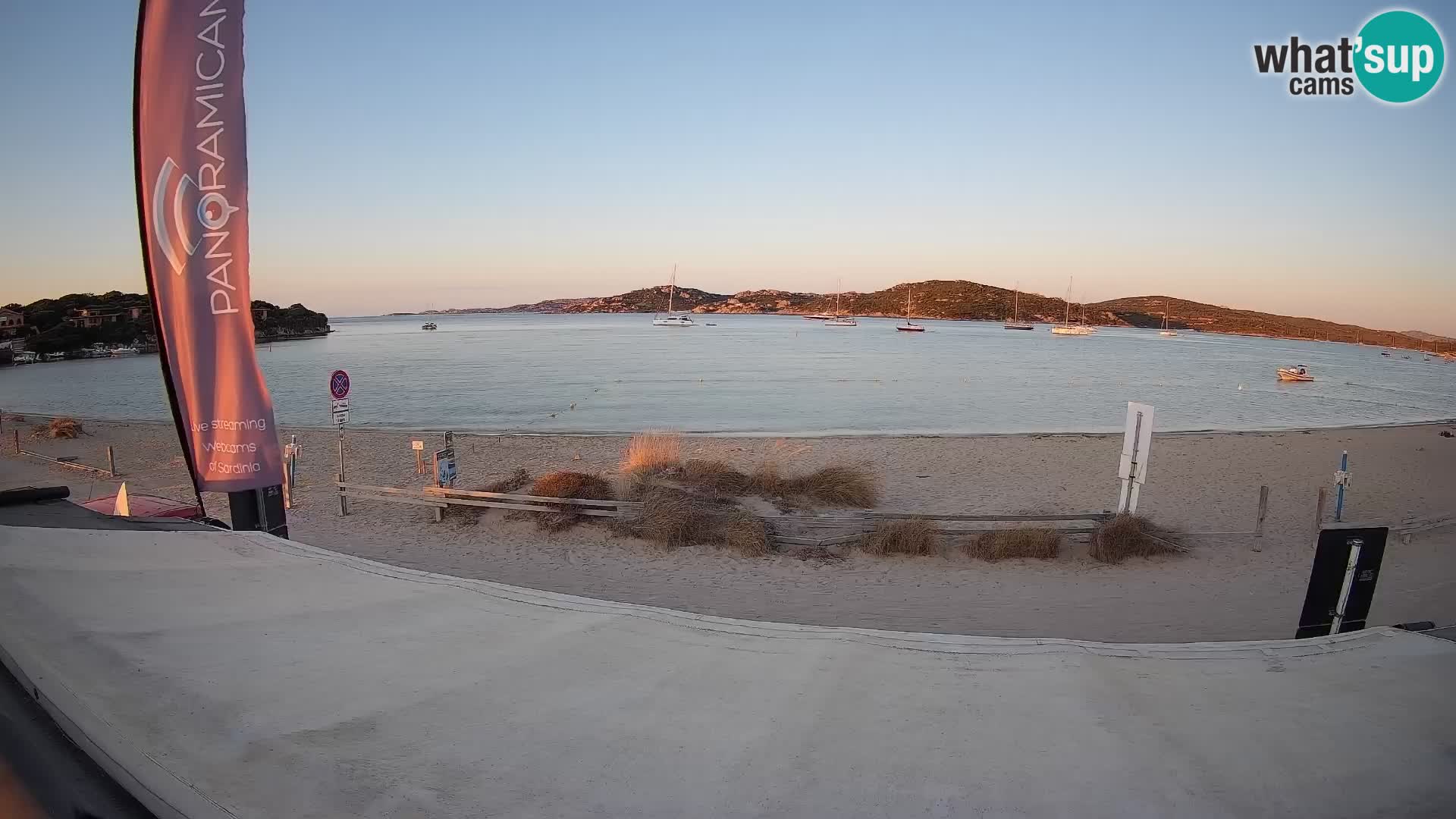 Webcam en direct de planche à voile et de kite surf à Porto Pollo – Sardaigne – Italie