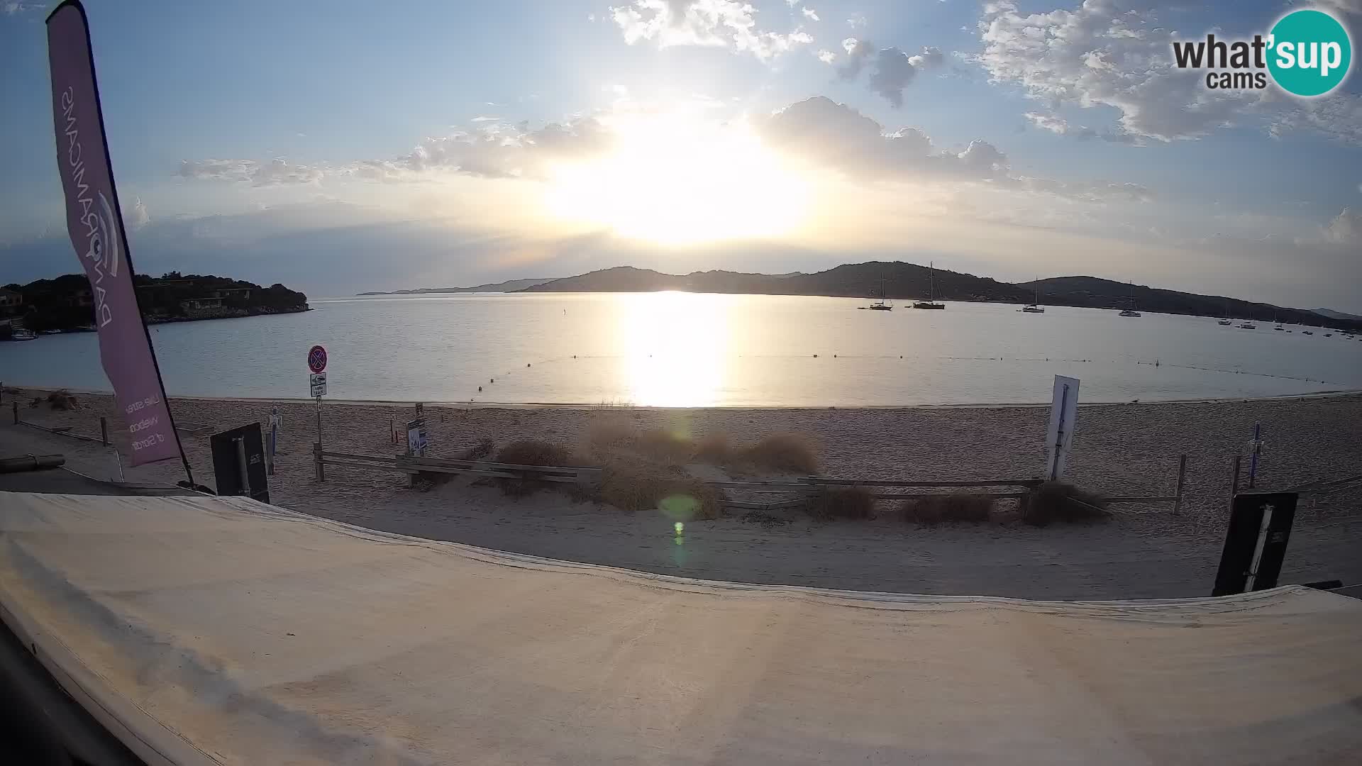 Webcam en direct de planche à voile et de kite surf à Porto Pollo – Sardaigne – Italie