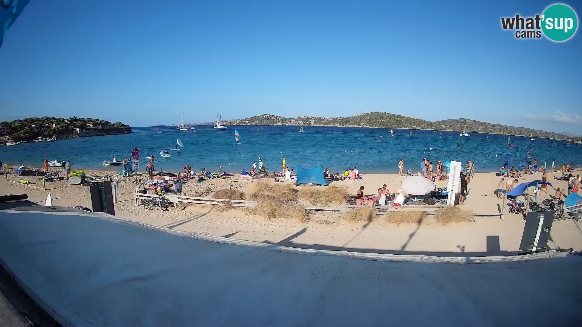 Webcam en direct de planche à voile et de kite surf à Porto Pollo – Sardaigne – Italie