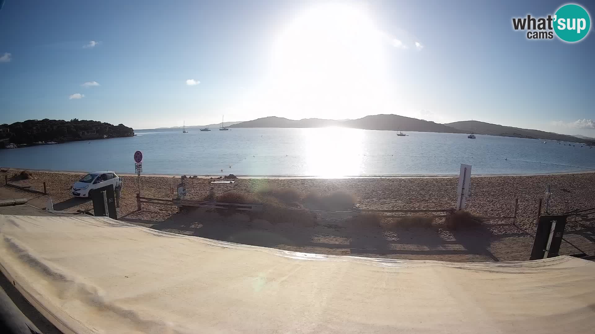 Webcam en direct de planche à voile et de kite surf à Porto Pollo – Sardaigne – Italie