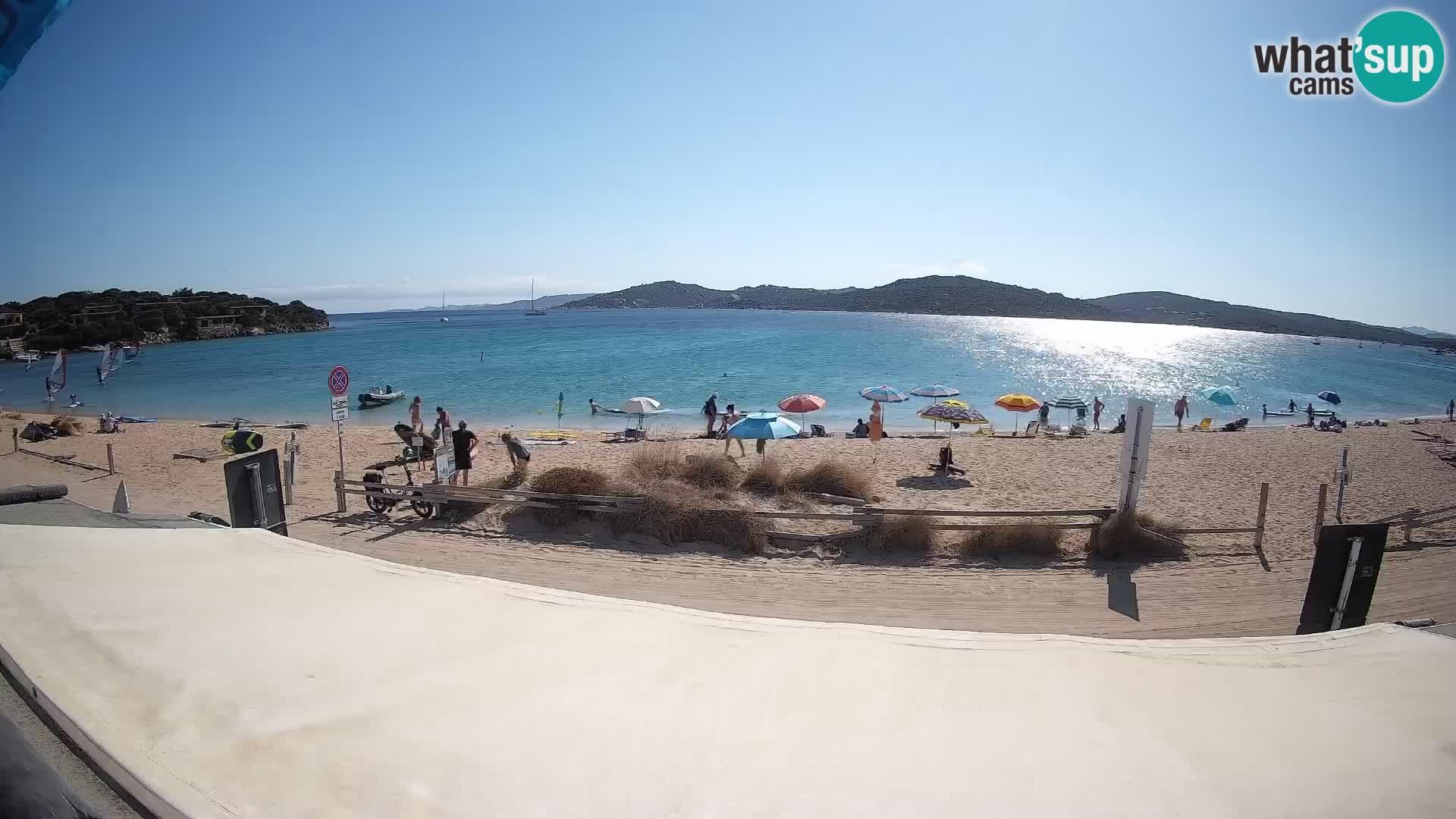 Webcam en direct de planche à voile et de kite surf à Porto Pollo – Sardaigne – Italie