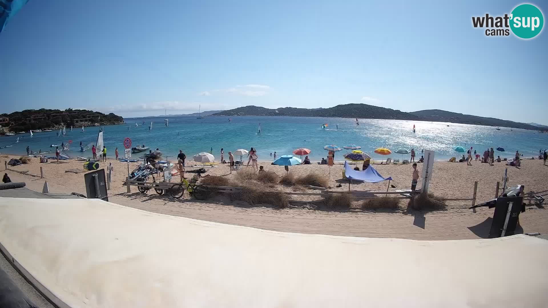 Webcam en direct de planche à voile et de kite surf à Porto Pollo – Sardaigne – Italie