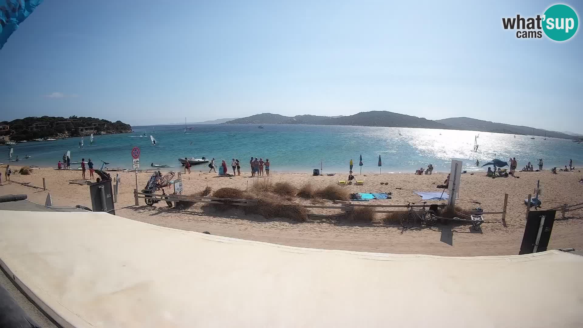 Webcam en direct de planche à voile et de kite surf à Porto Pollo – Sardaigne – Italie