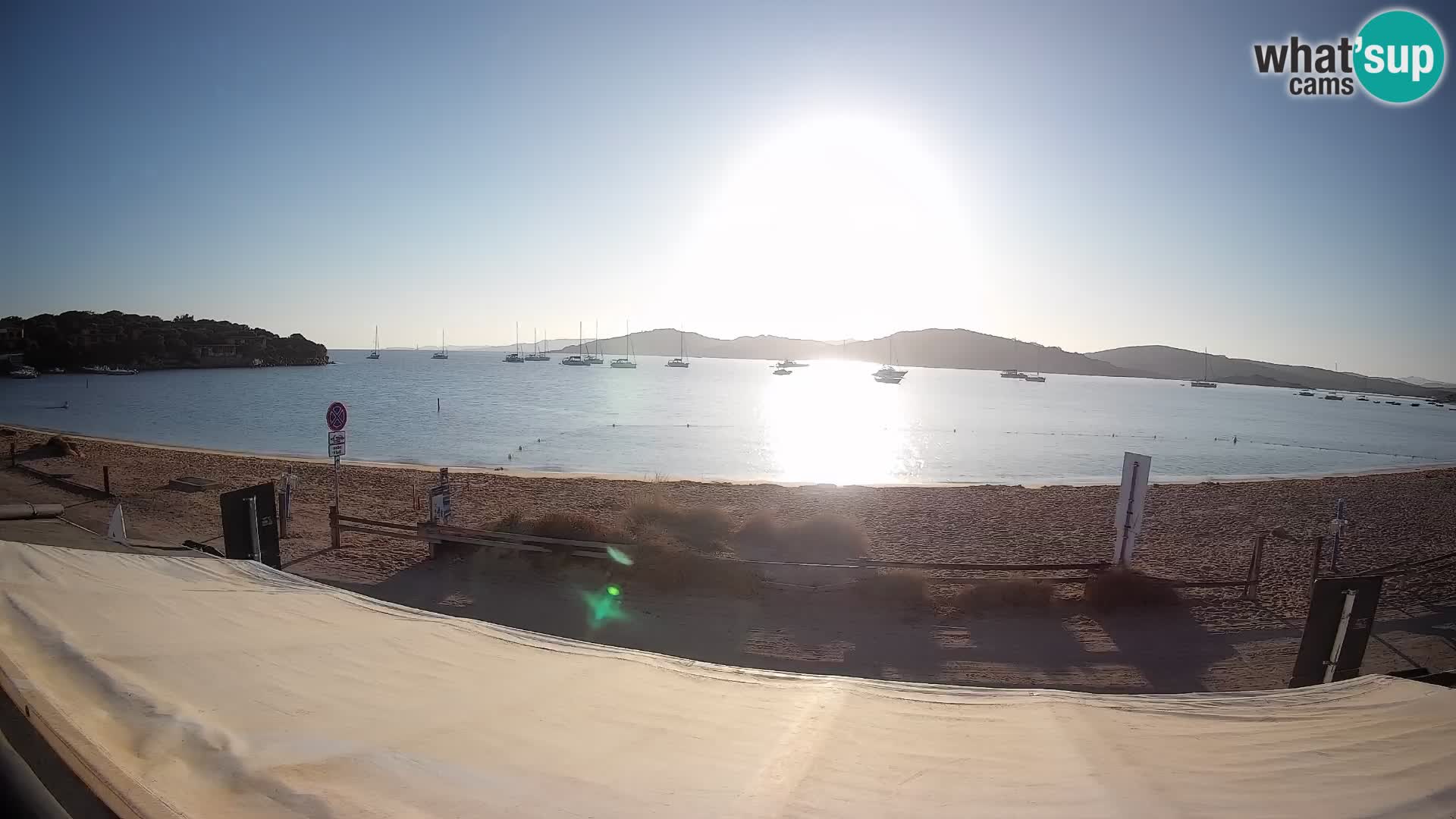 Webcam en direct de planche à voile et de kite surf à Porto Pollo – Sardaigne – Italie