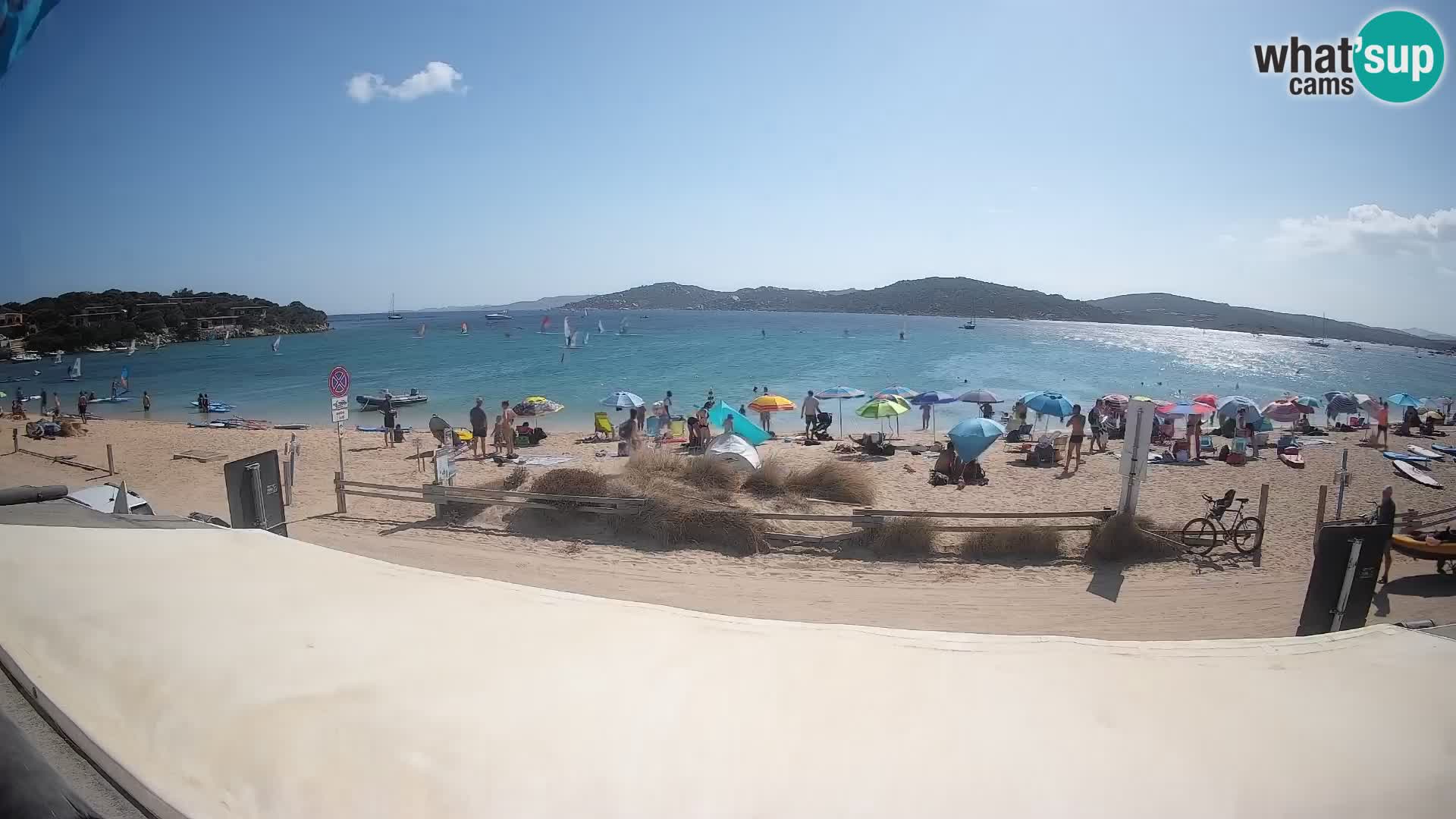 Porto Pollo Windsurfing and Kite surfing live webcam – Sardinia – Italy