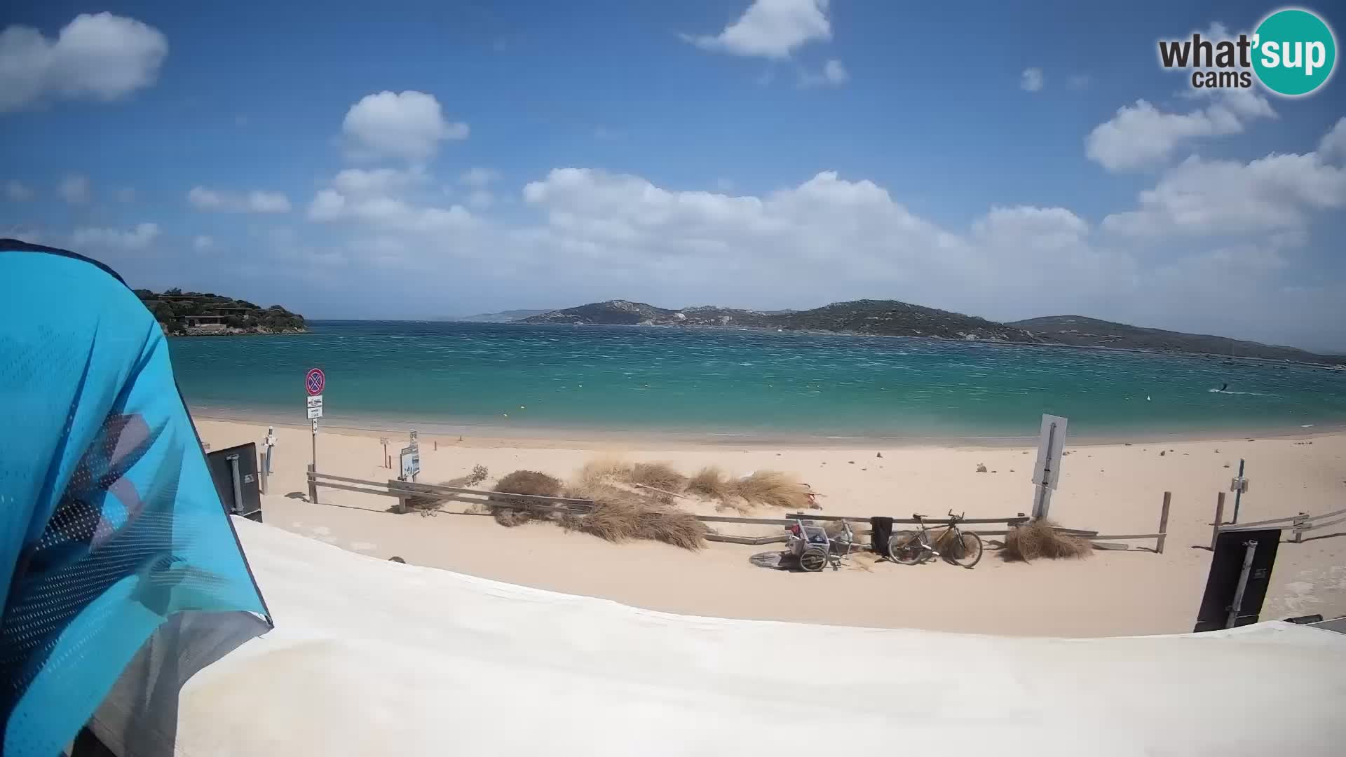 Porto Pollo Windsurfing and Kite surfing live webcam – Sardinia – Italy