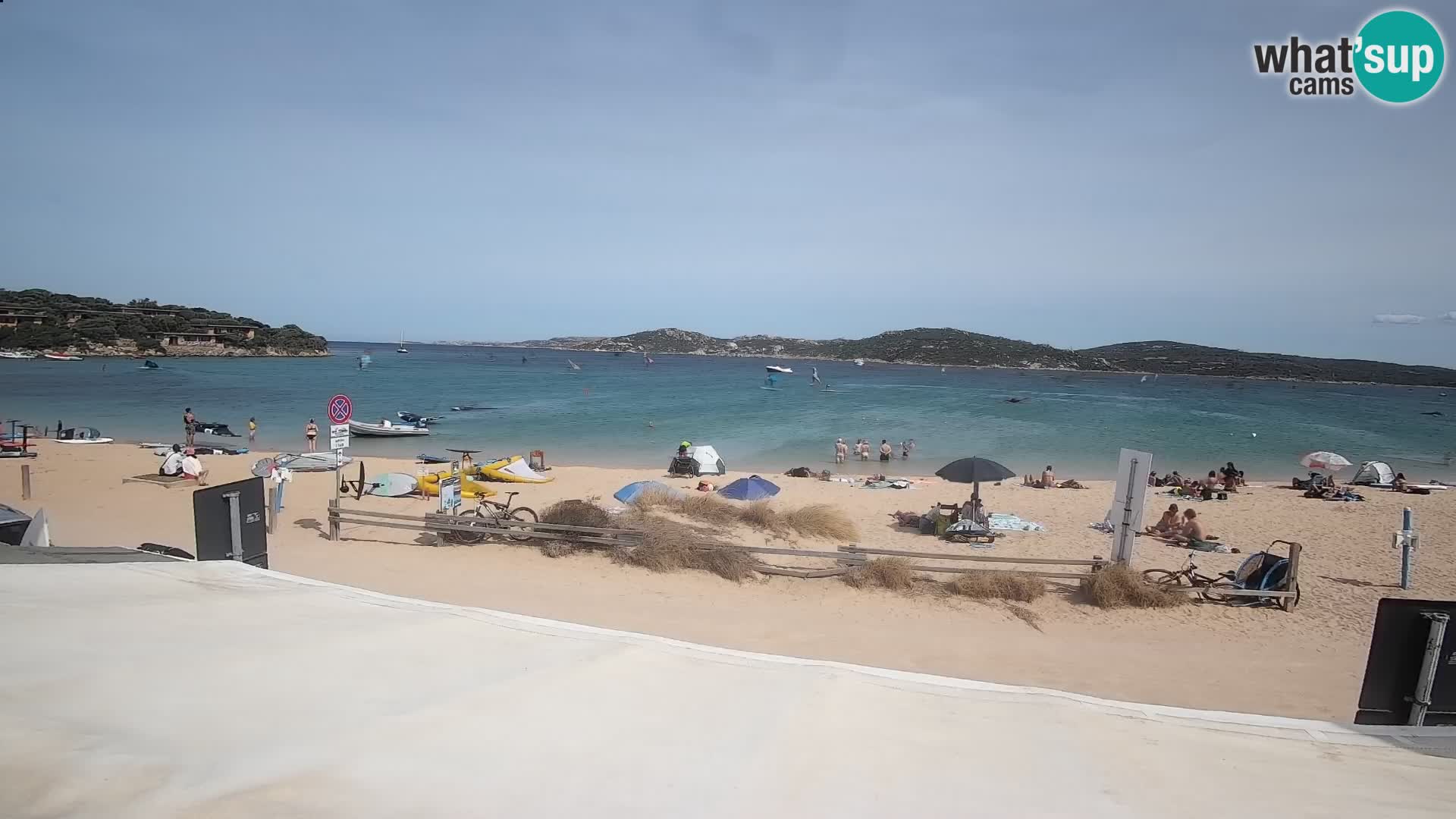 Webcam en direct de planche à voile et de kite surf à Porto Pollo – Sardaigne – Italie