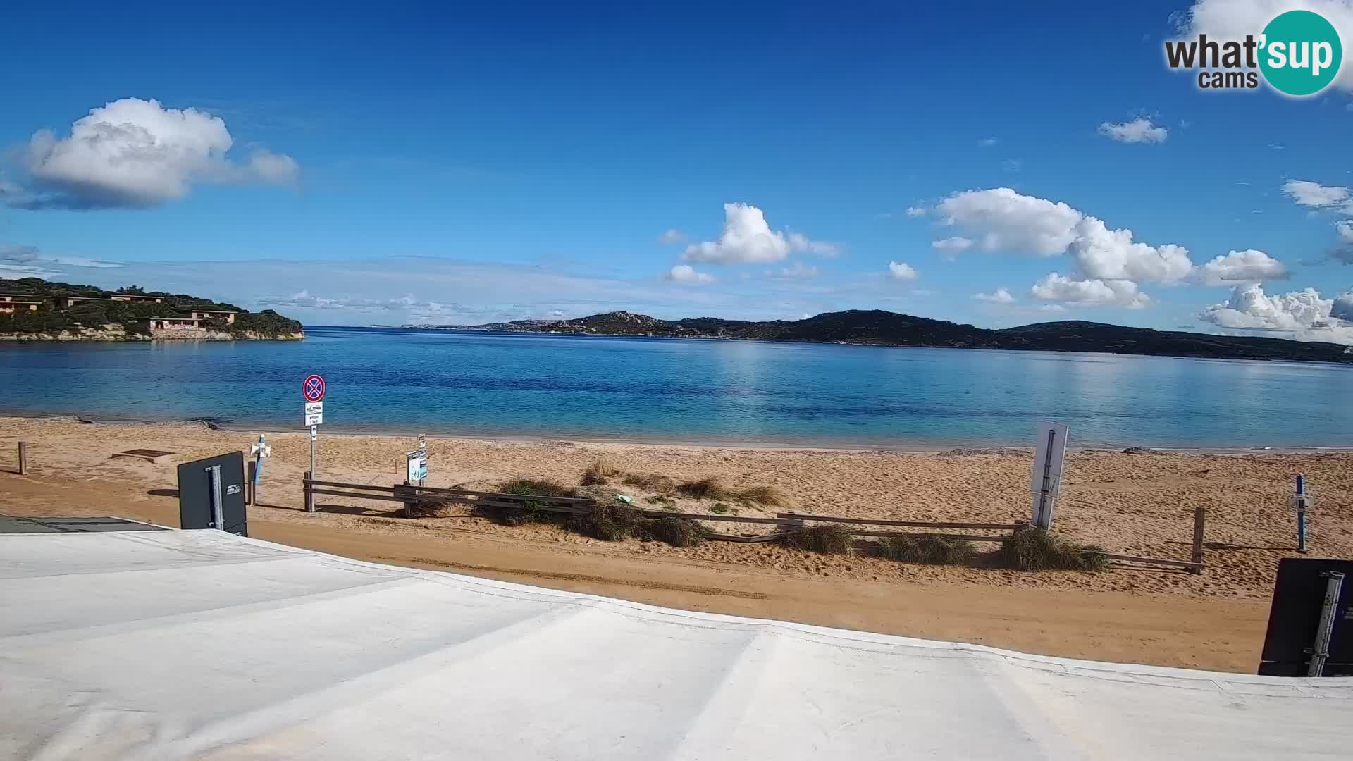 Spletna kamera v živo za jadranje na deski in kajtanje Porto Pollo – Sardinija – Italija