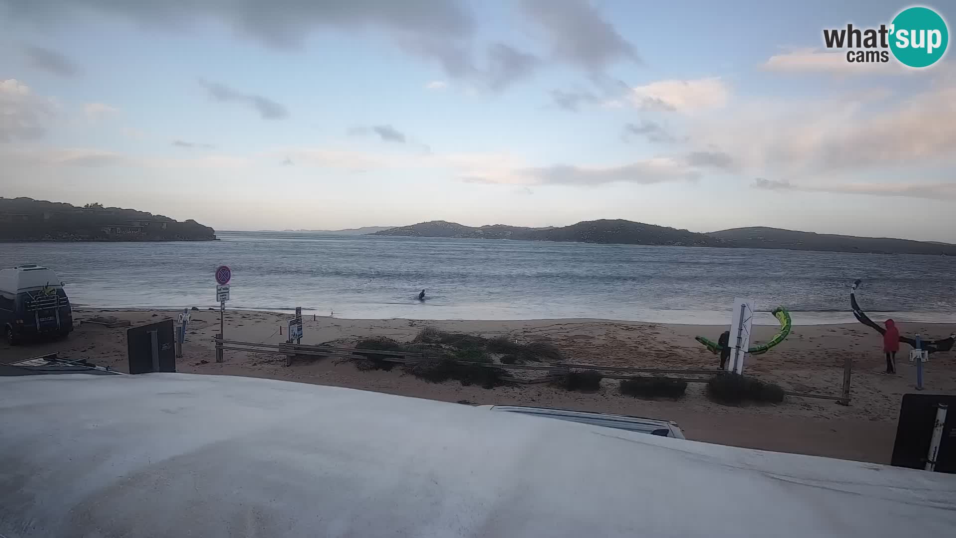Porto Pollo Windsurfing and Kite surfing live webcam – Sardinia – Italy