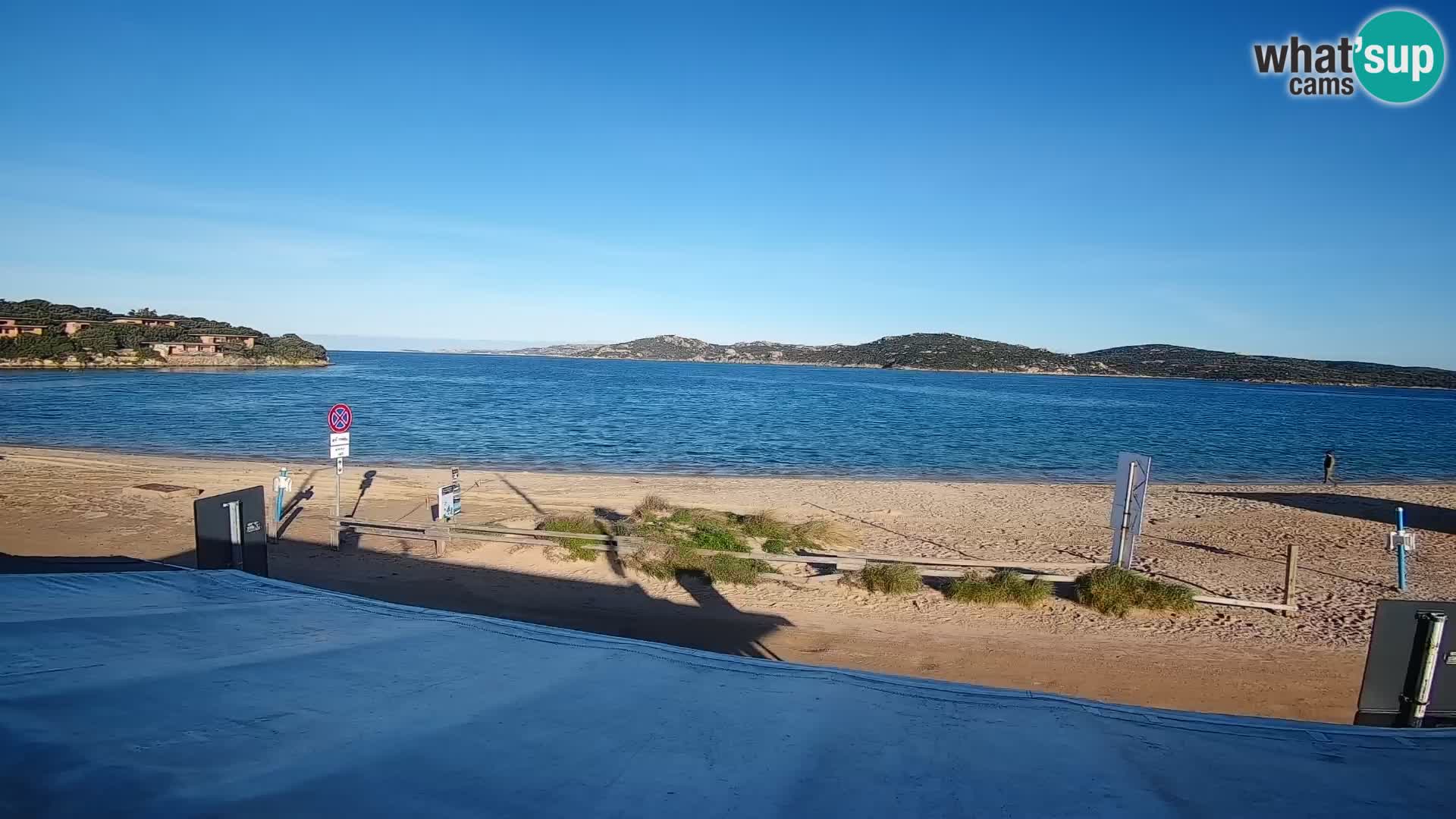 Spletna kamera v živo za jadranje na deski in kajtanje Porto Pollo – Sardinija – Italija