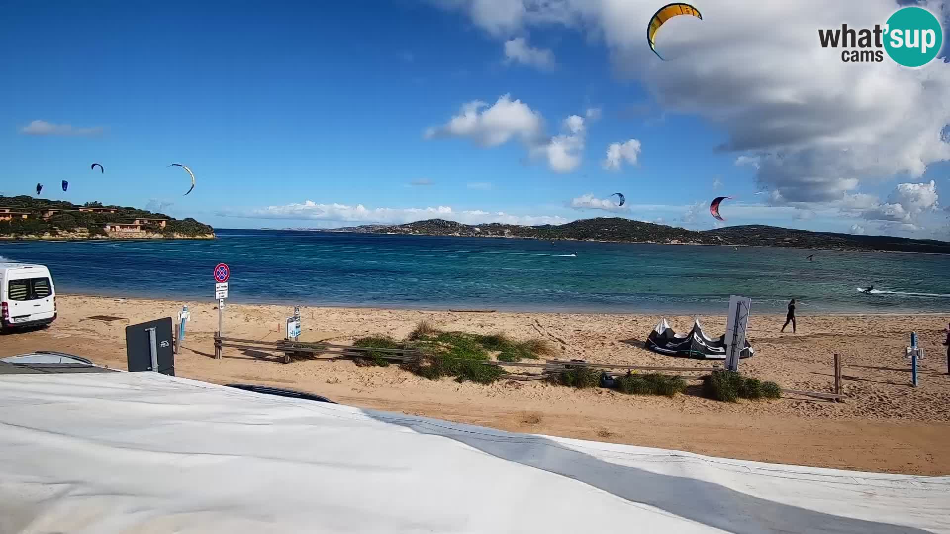Porto Pollo Windsurfing and Kite surfing live webcam – Sardinia – Italy