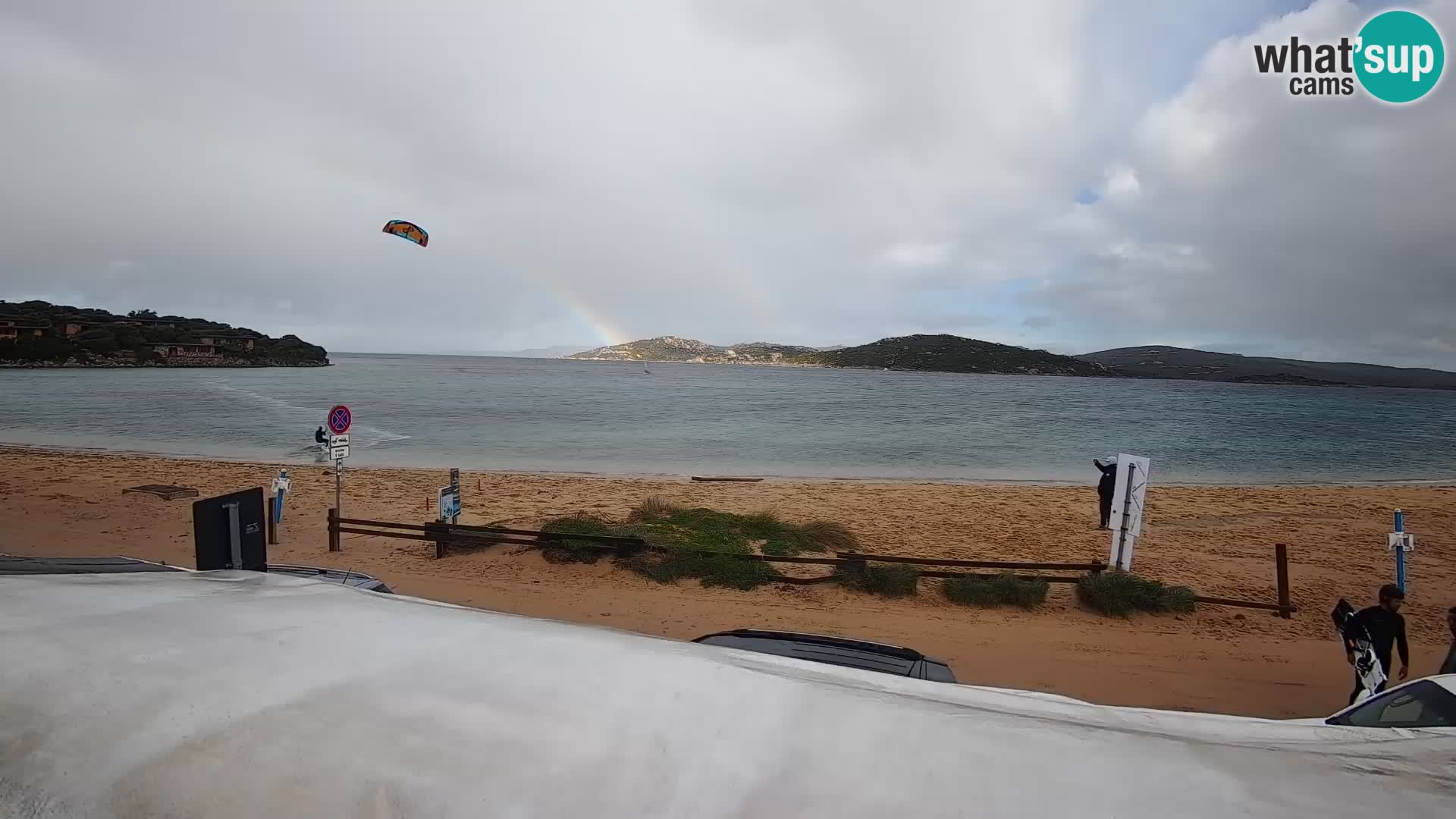 Porto Pollo Windsurfing and Kite surfing live webcam – Sardinia – Italy
