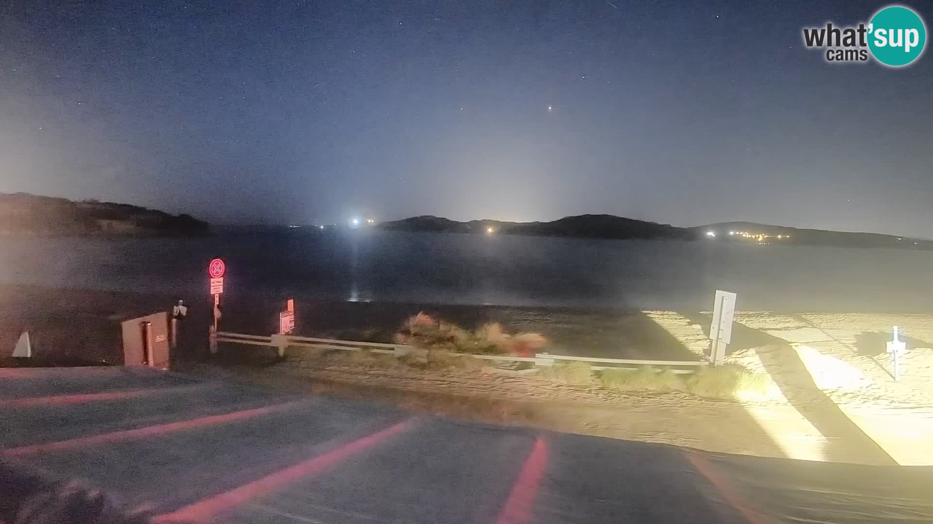 Spletna kamera v živo za jadranje na deski in kajtanje Porto Pollo – Sardinija – Italija