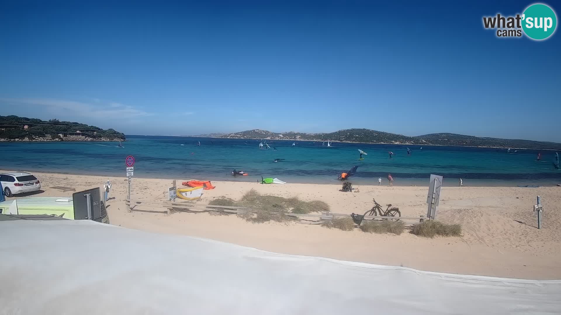 Porto Pollo Windsurfing and Kite surfing live webcam – Sardinia – Italy
