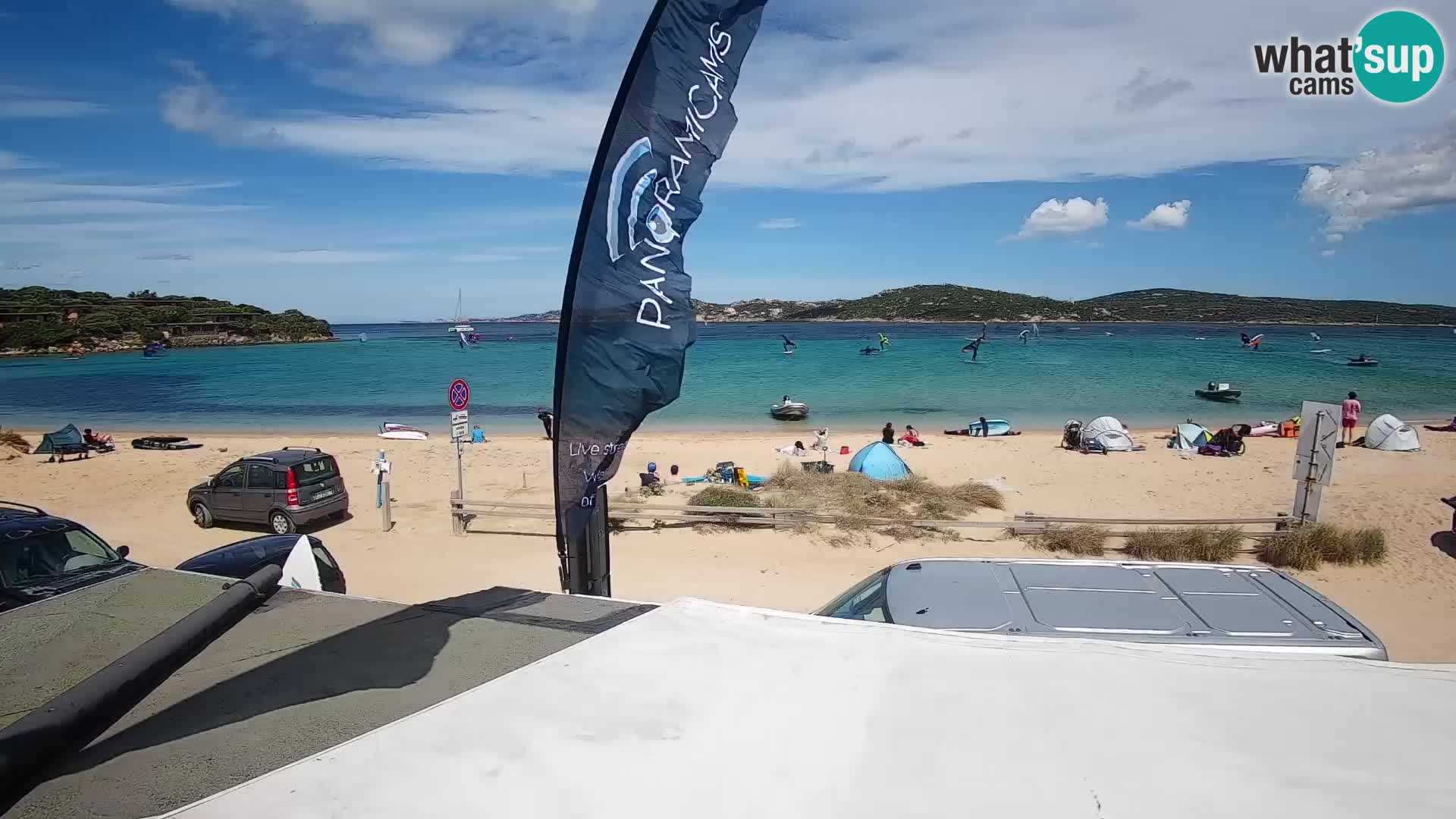 Webcam en direct de planche à voile et de kite surf à Porto Pollo – Sardaigne – Italie