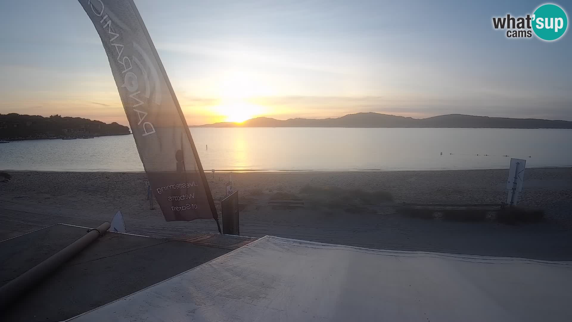Webcam en direct de planche à voile et de kite surf à Porto Pollo – Sardaigne – Italie