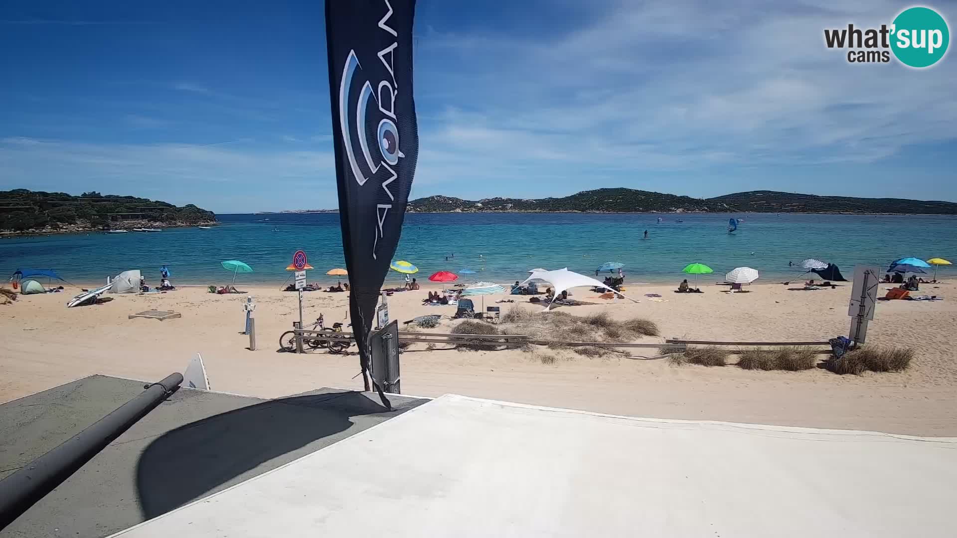 Webcam en direct de planche à voile et de kite surf à Porto Pollo – Sardaigne – Italie