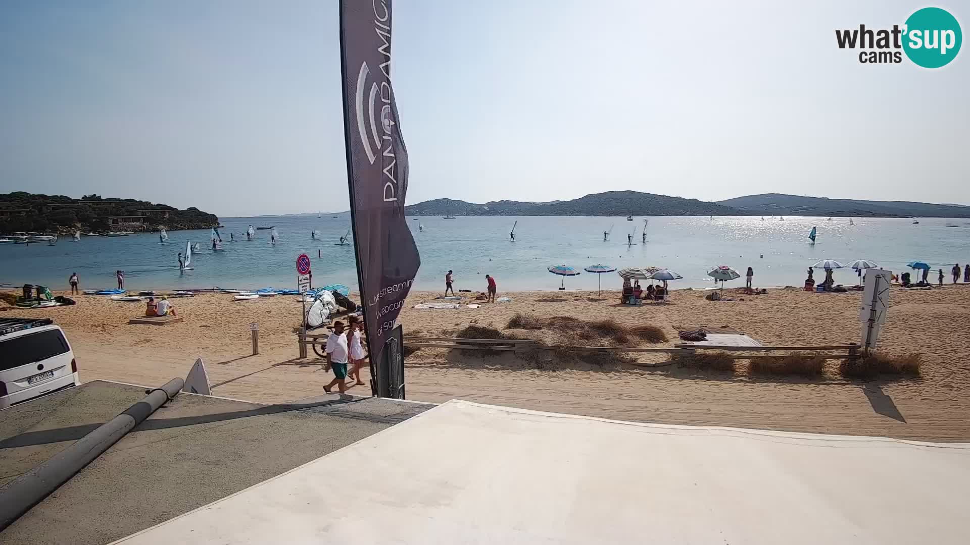 Webcam en direct de planche à voile et de kite surf à Porto Pollo – Sardaigne – Italie