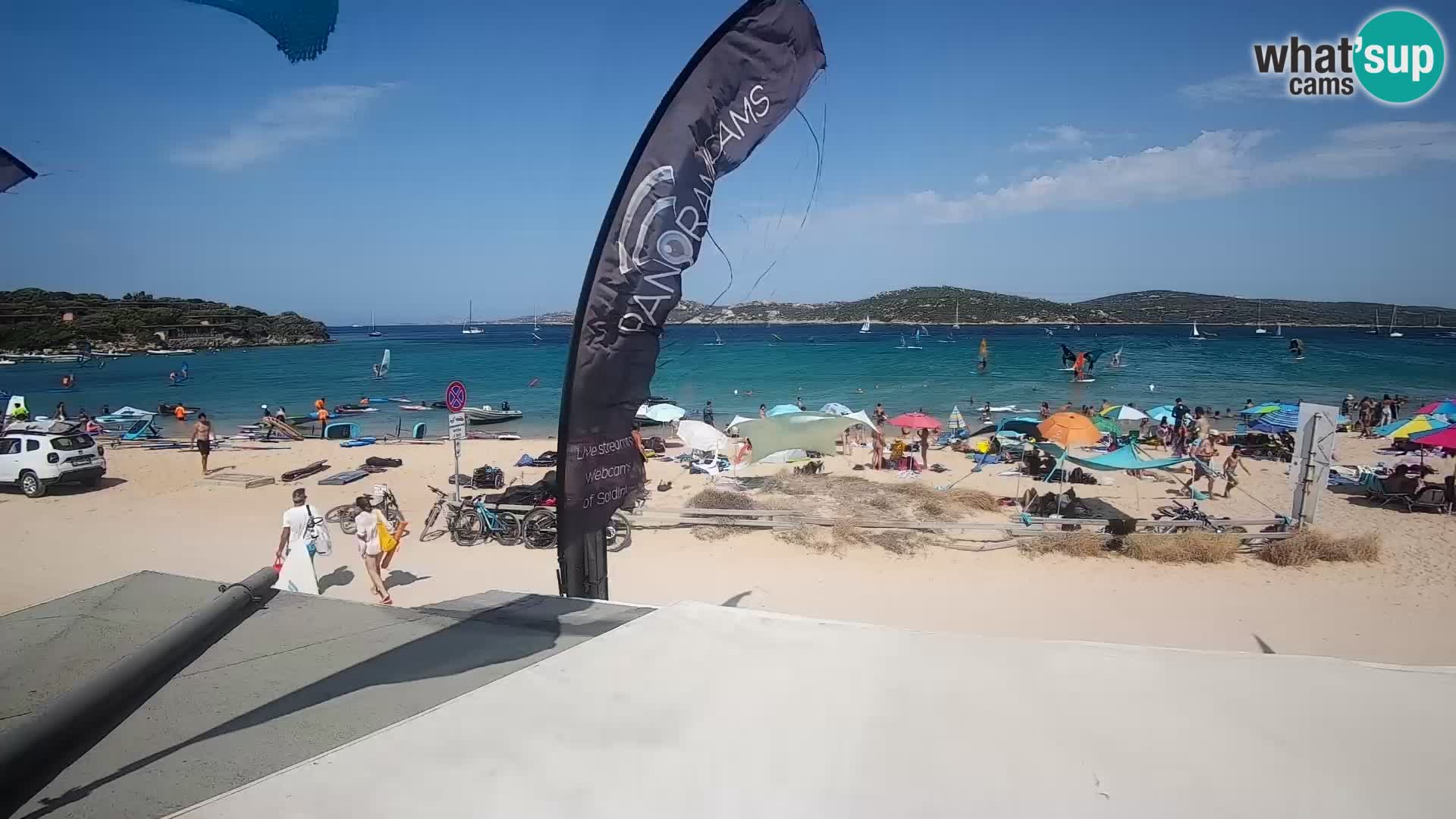 Webcam en direct de planche à voile et de kite surf à Porto Pollo – Sardaigne – Italie