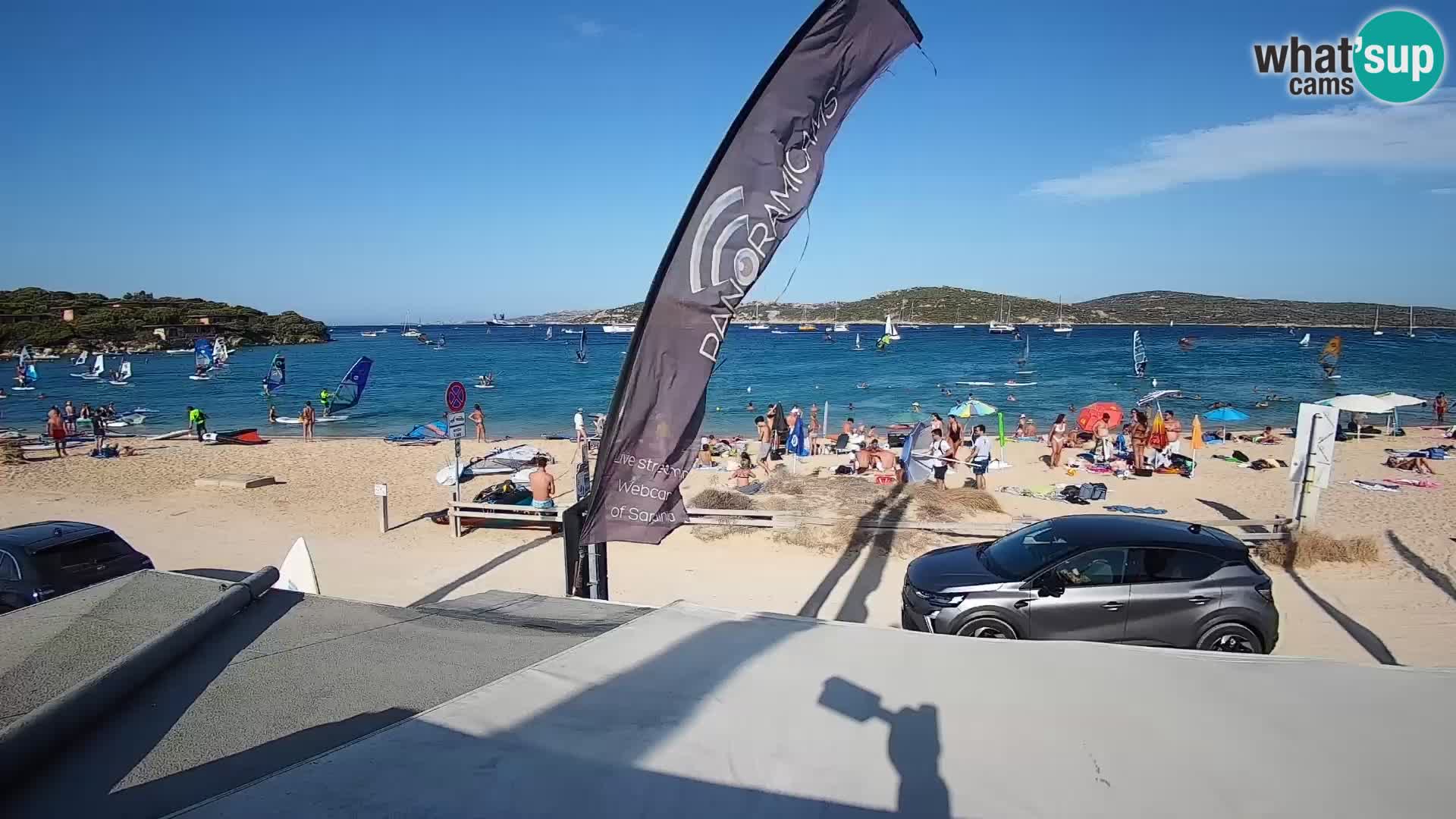 Webcam en direct de planche à voile et de kite surf à Porto Pollo – Sardaigne – Italie