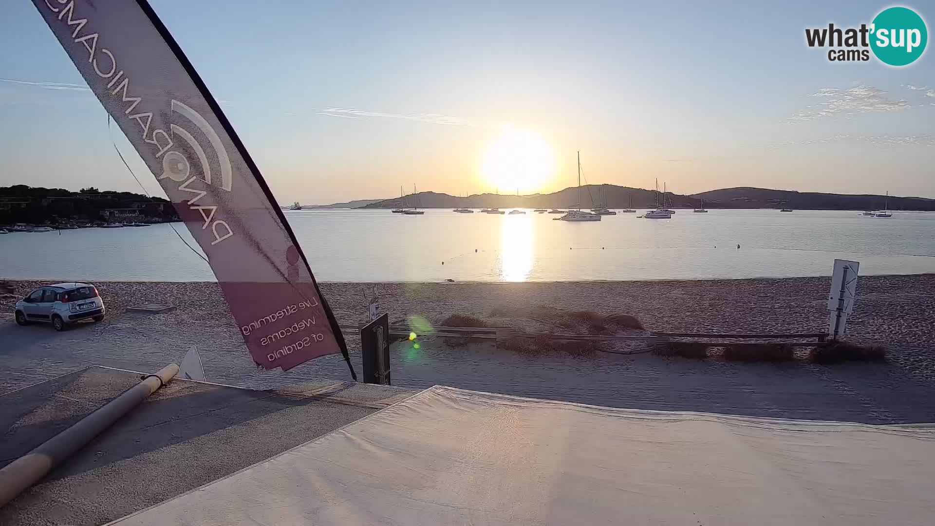 Porto Pollo Windsurfing and Kite surfing live webcam – Sardinia – Italy