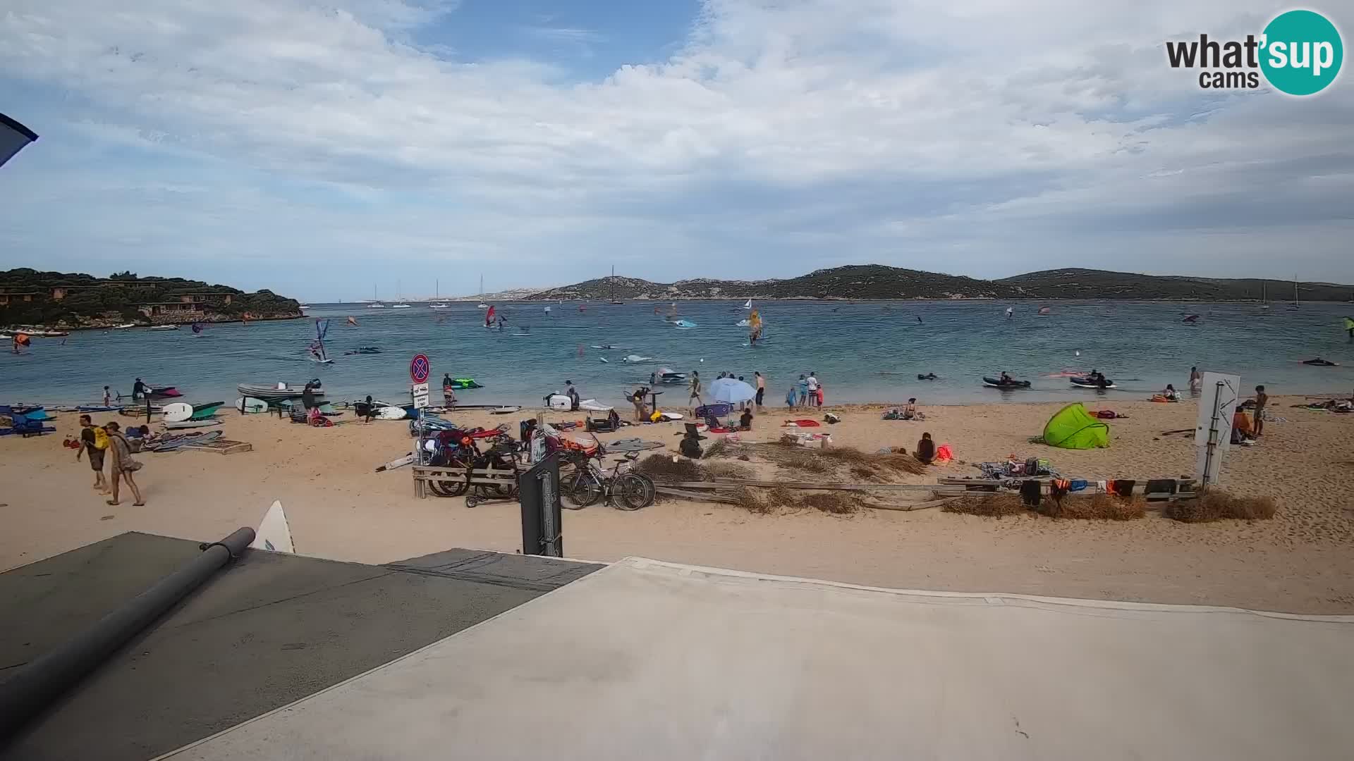 Porto Pollo Windsurfing and Kite surfing live webcam – Sardinia – Italy