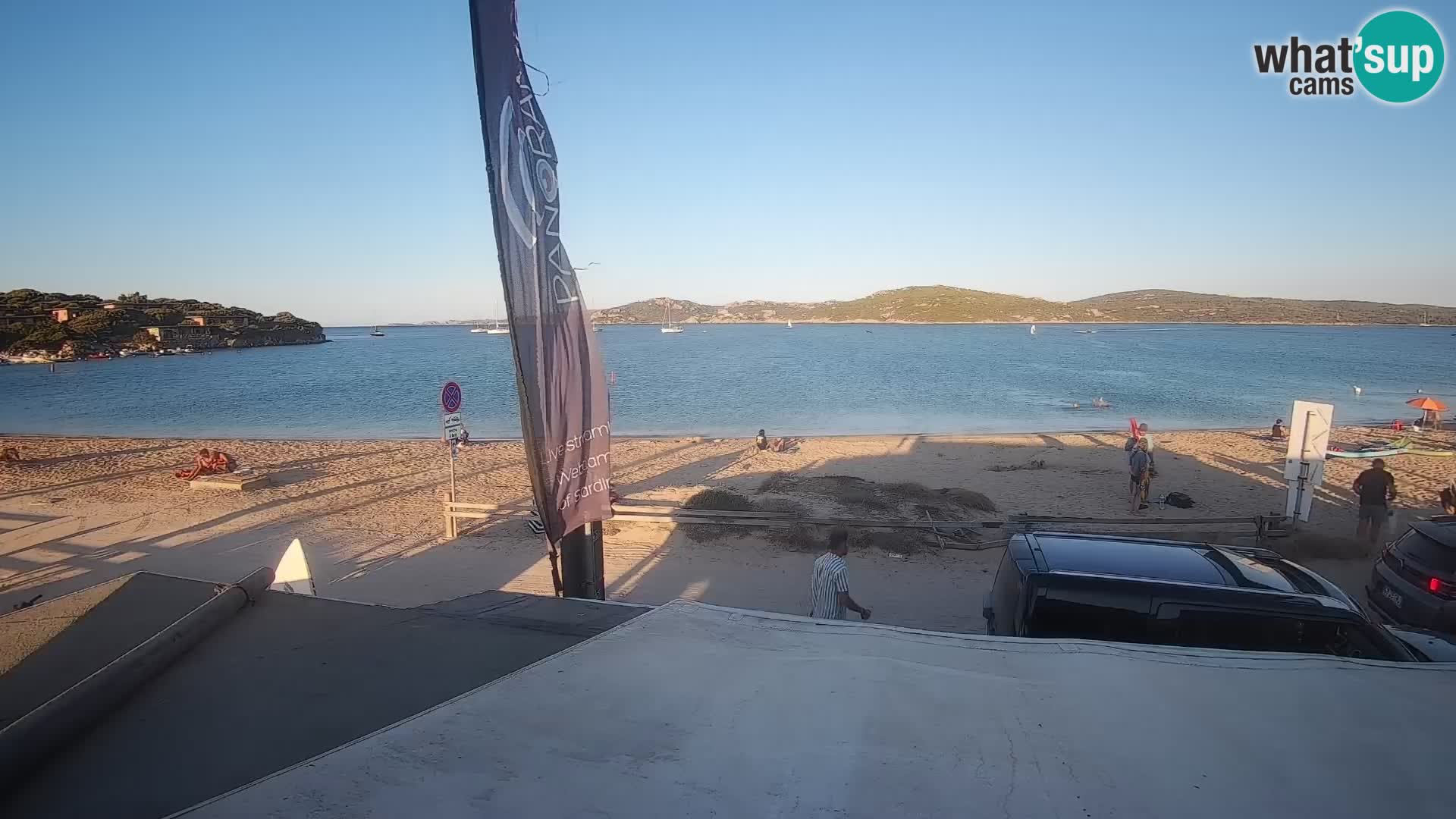 Webcam en direct de planche à voile et de kite surf à Porto Pollo – Sardaigne – Italie