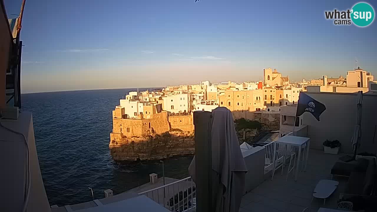 Spletna kamera Polignano – Pogled iz Malù b&b
