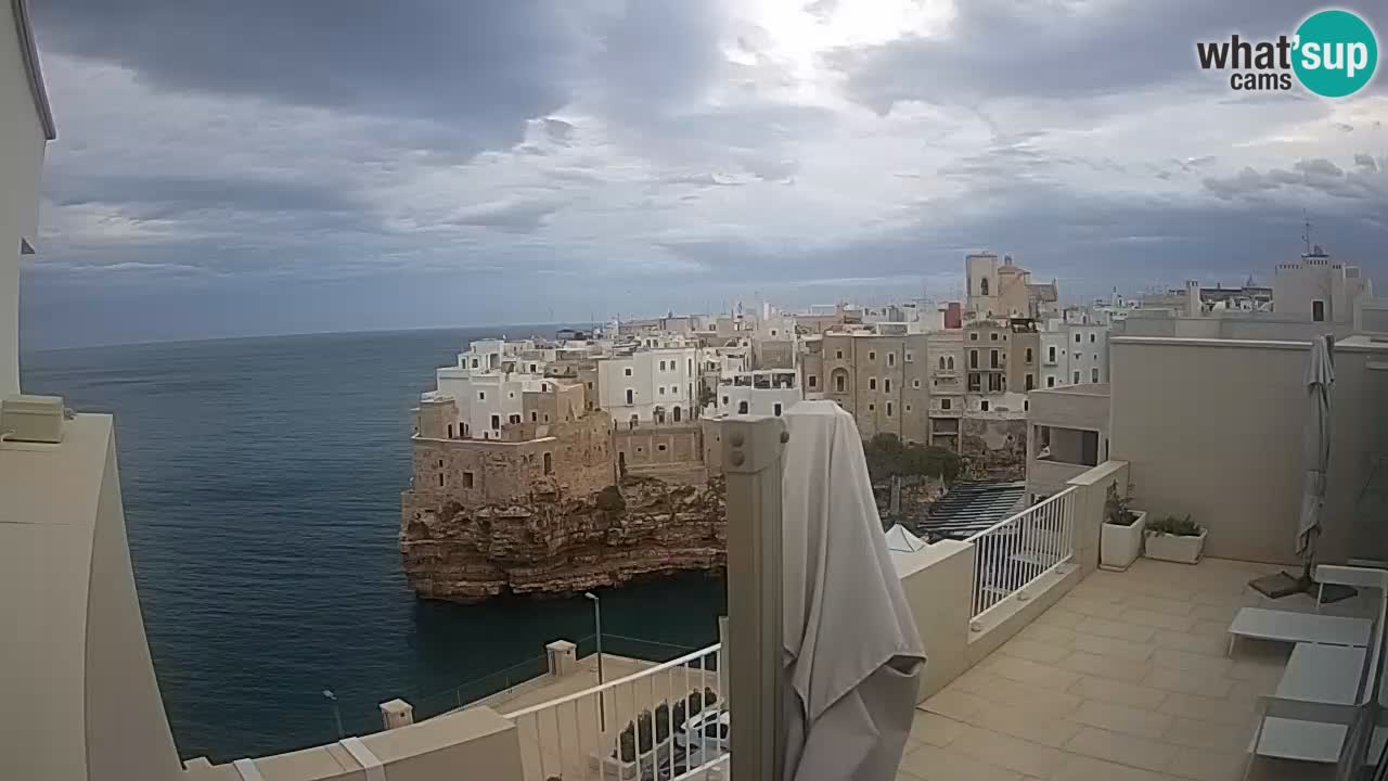 Spletna kamera Polignano – Pogled iz Malù b&b