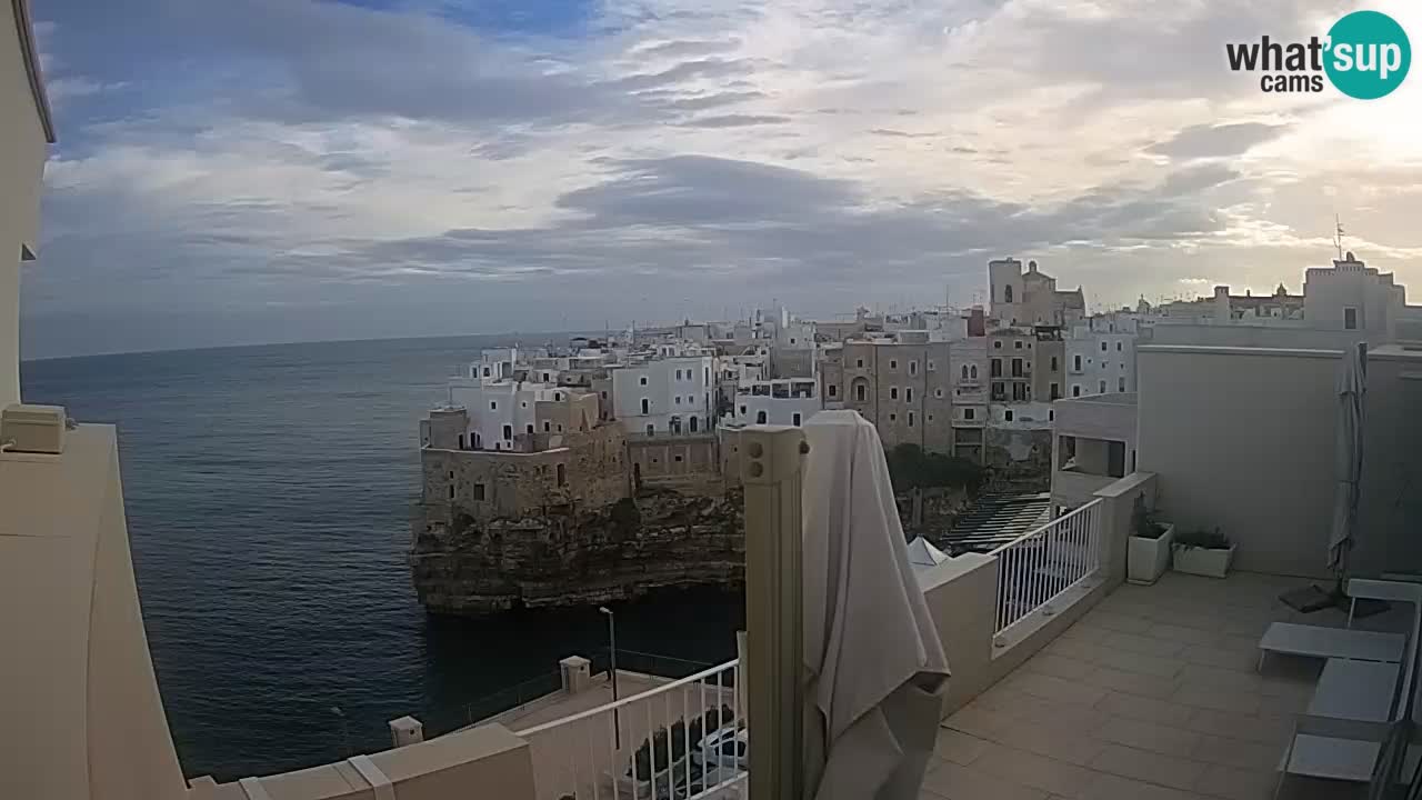 Spletna kamera Polignano – Pogled iz Malù b&b