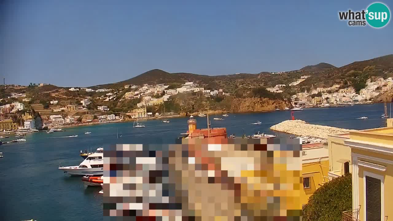 Otok Ponza kamera Pogled na pristanišče
