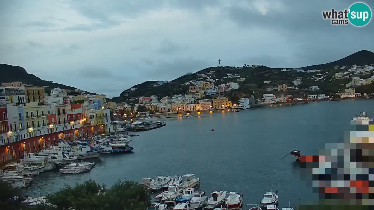 Otok Ponza kamera Pogled na pristanišče