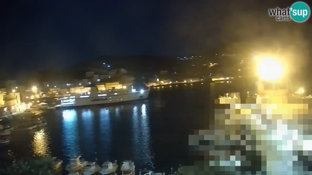 Otok Ponza kamera Pogled na pristanišče