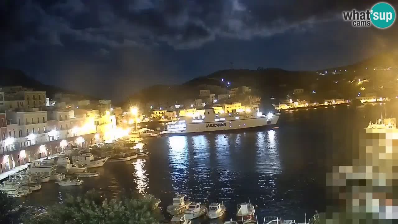 Otok Ponza kamera Pogled na pristanišče