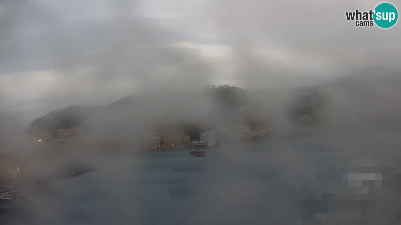 Otok Ponza kamera Pogled na pristanišče