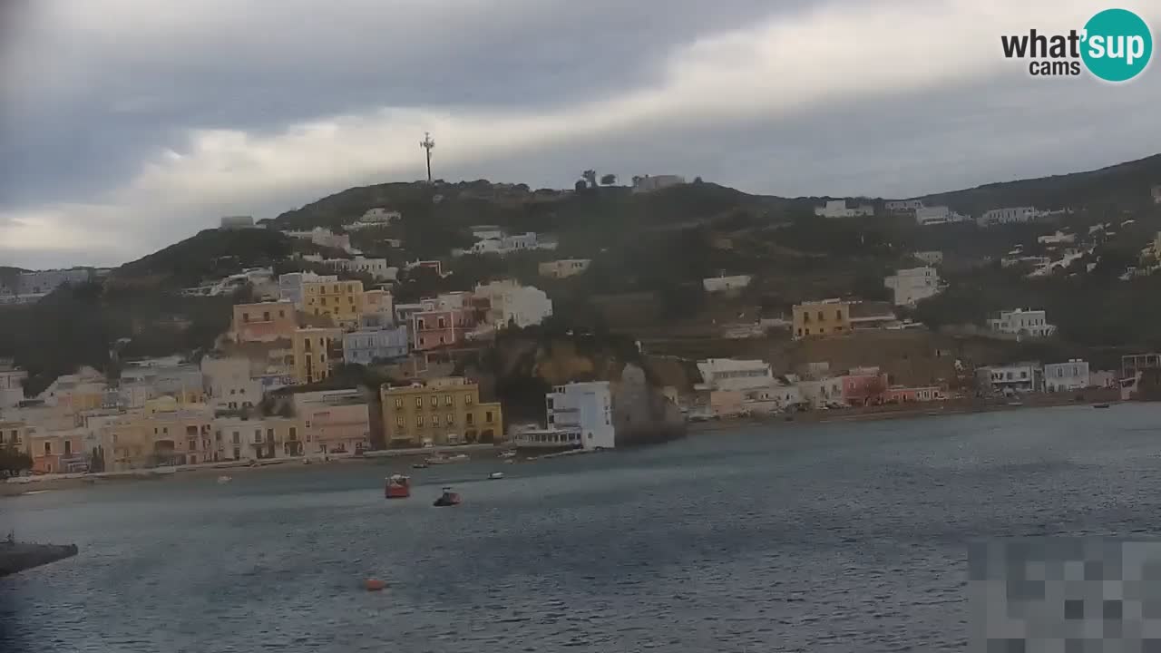 Otok Ponza kamera Pogled na pristanišče