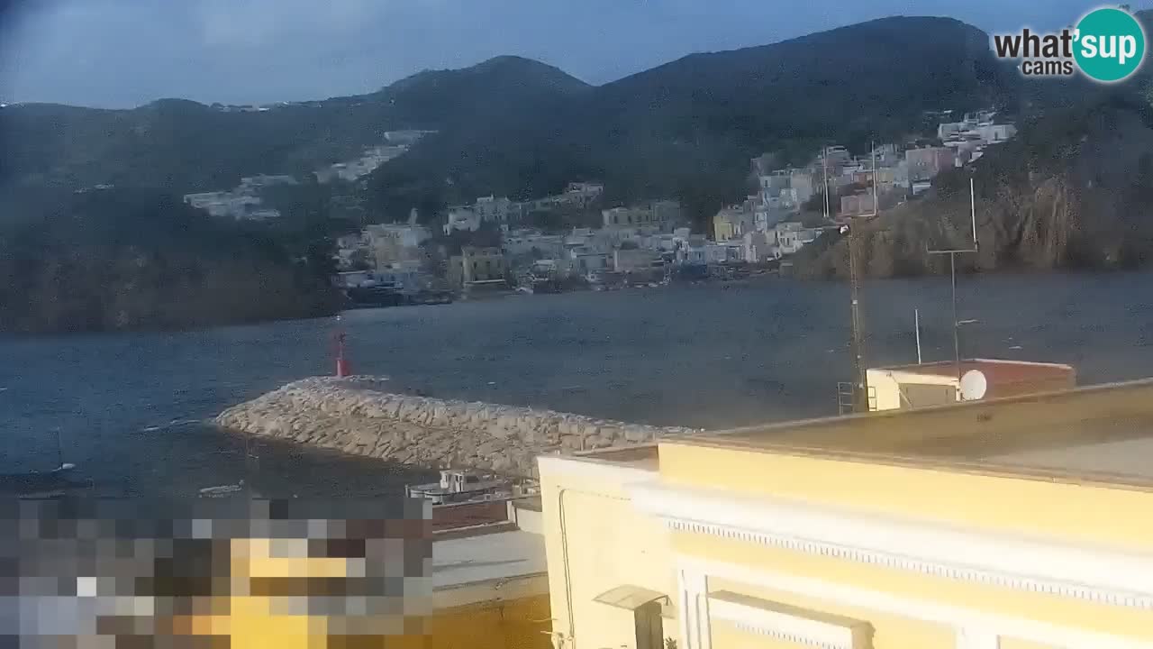 Otok Ponza kamera Pogled na pristanišče