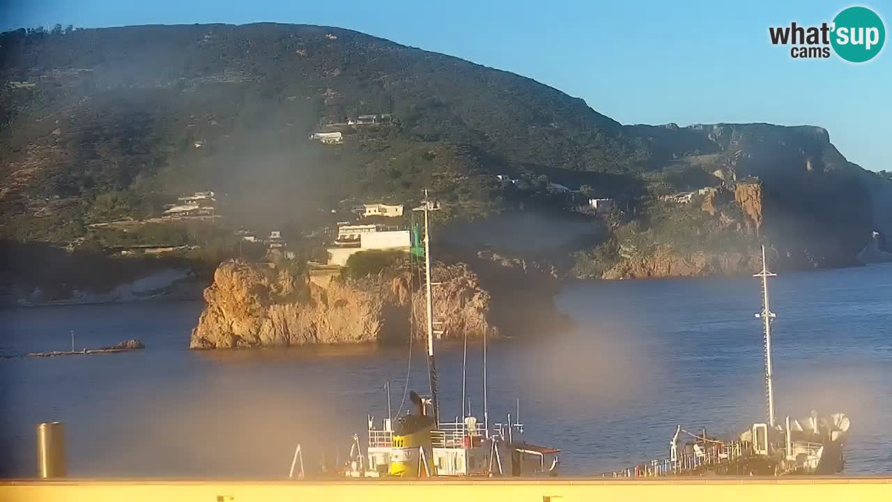 Otok Ponza kamera Pogled na pristanišče