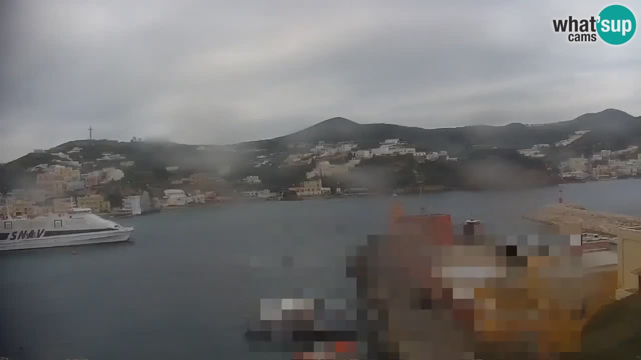 Otok Ponza kamera Pogled na pristanišče